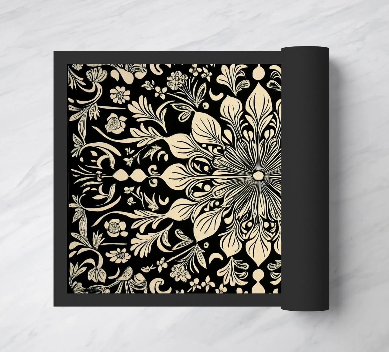 William Morris "The Circle of Creation: Mandalas Unleashed" felpudo de Nikis Art Studio