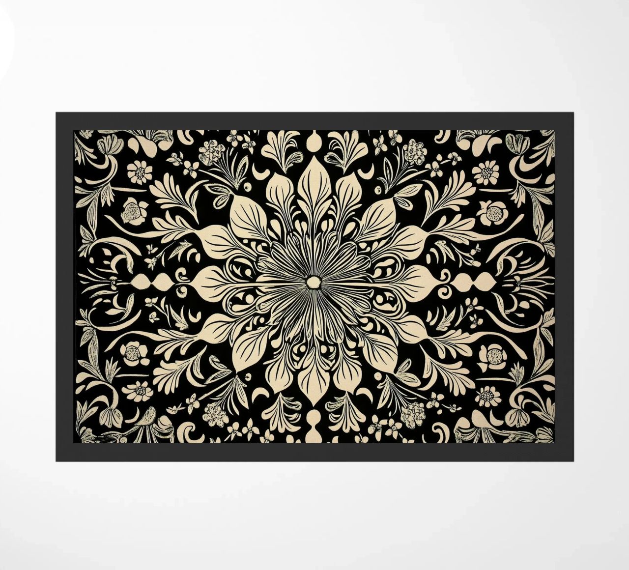 William Morris "The Circle of Creation: Mandalas Unleashed" felpudo de Nikis Art Studio