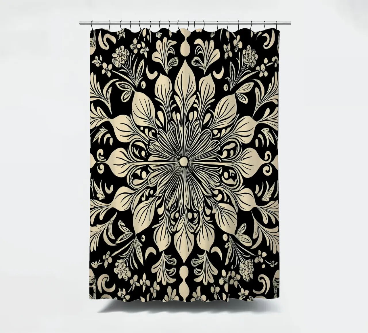 William Morris "The Circle of Creation: Mandalas Unleashed" tenda da doccia da Nikis Art Studio