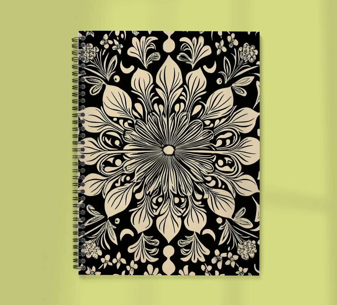 William Morris "The Circle of Creation: Mandalas Unleashed" cuaderno de espiral de Nikis Art Studio