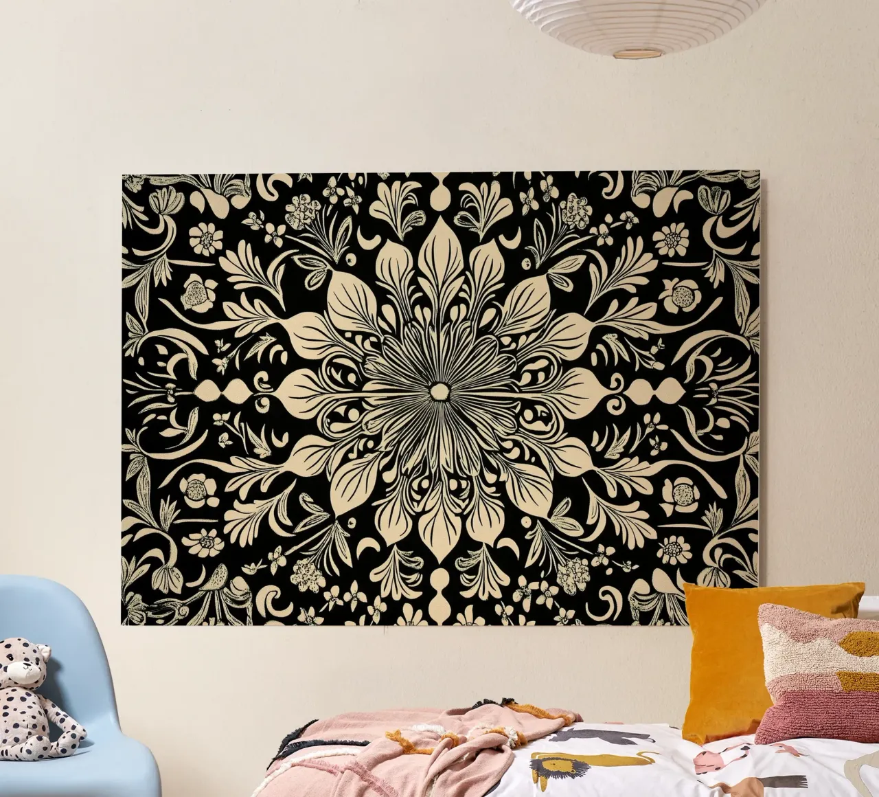 William Morris "The Circle of Creation: Mandalas Unleashed" alluminio dibond da Nikis Art Studio