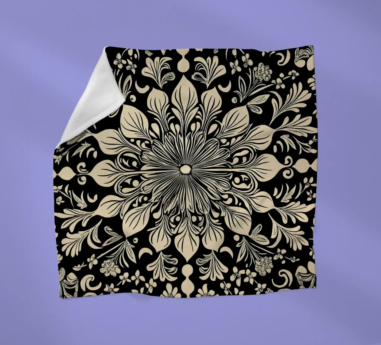 William Morris "The Circle of Creation: Mandalas Unleashed" coperta in pile da Nikis Art Studio