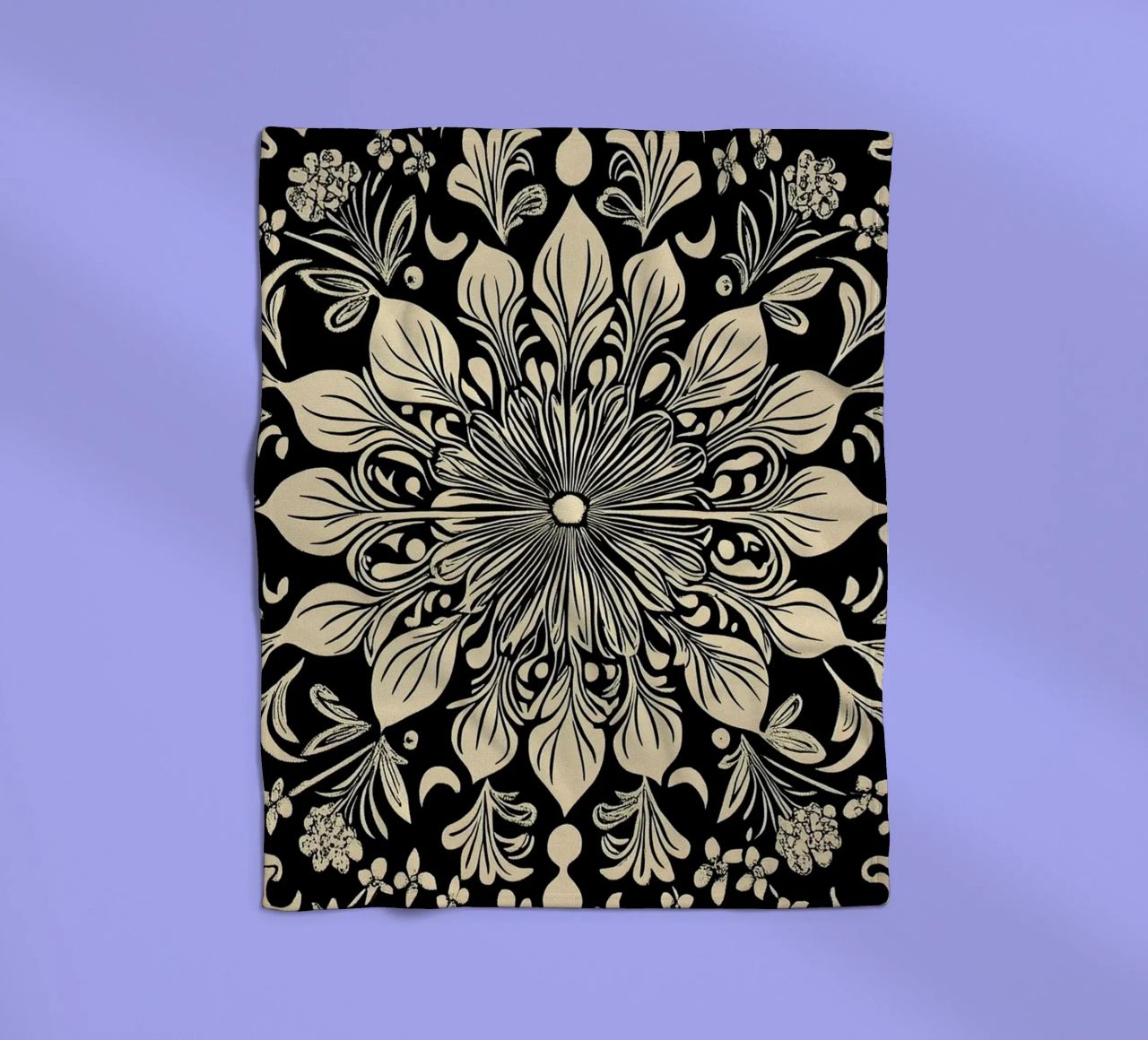 William Morris "The Circle of Creation: Mandalas Unleashed" manta de franela de Nikis Art Studio