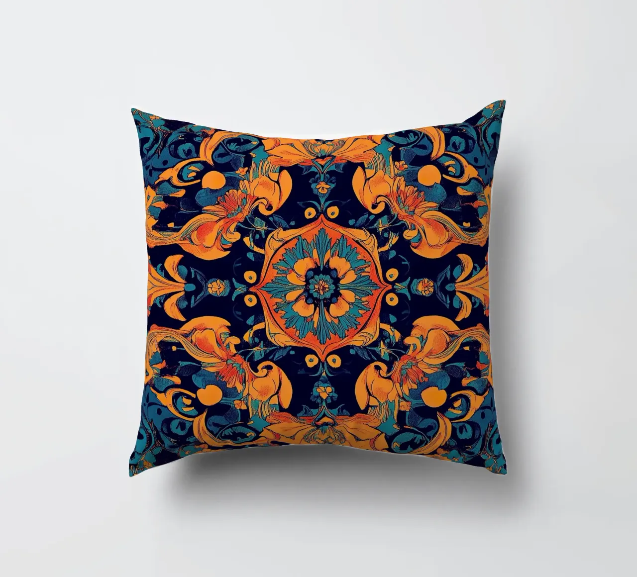 William Morris "Nature’s Embrace: The Essence of Morris" cuscino da Nikis Art Studio
