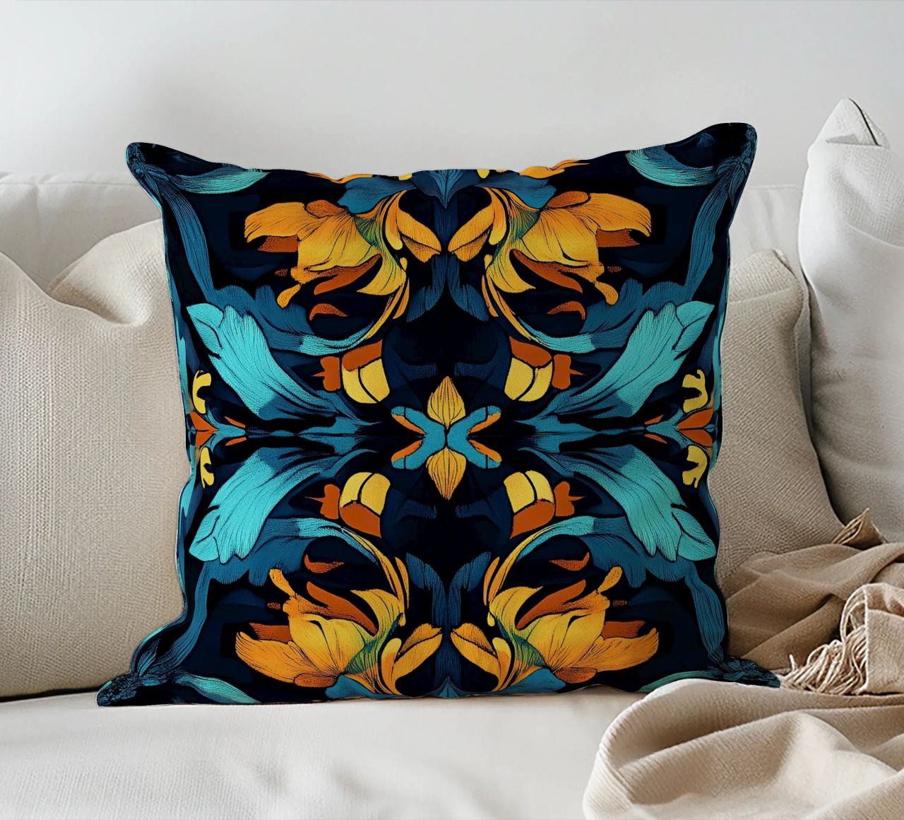 William Morris "Timeless Elegance: Patterns of William Morri cuscino da Nikis Art Studio