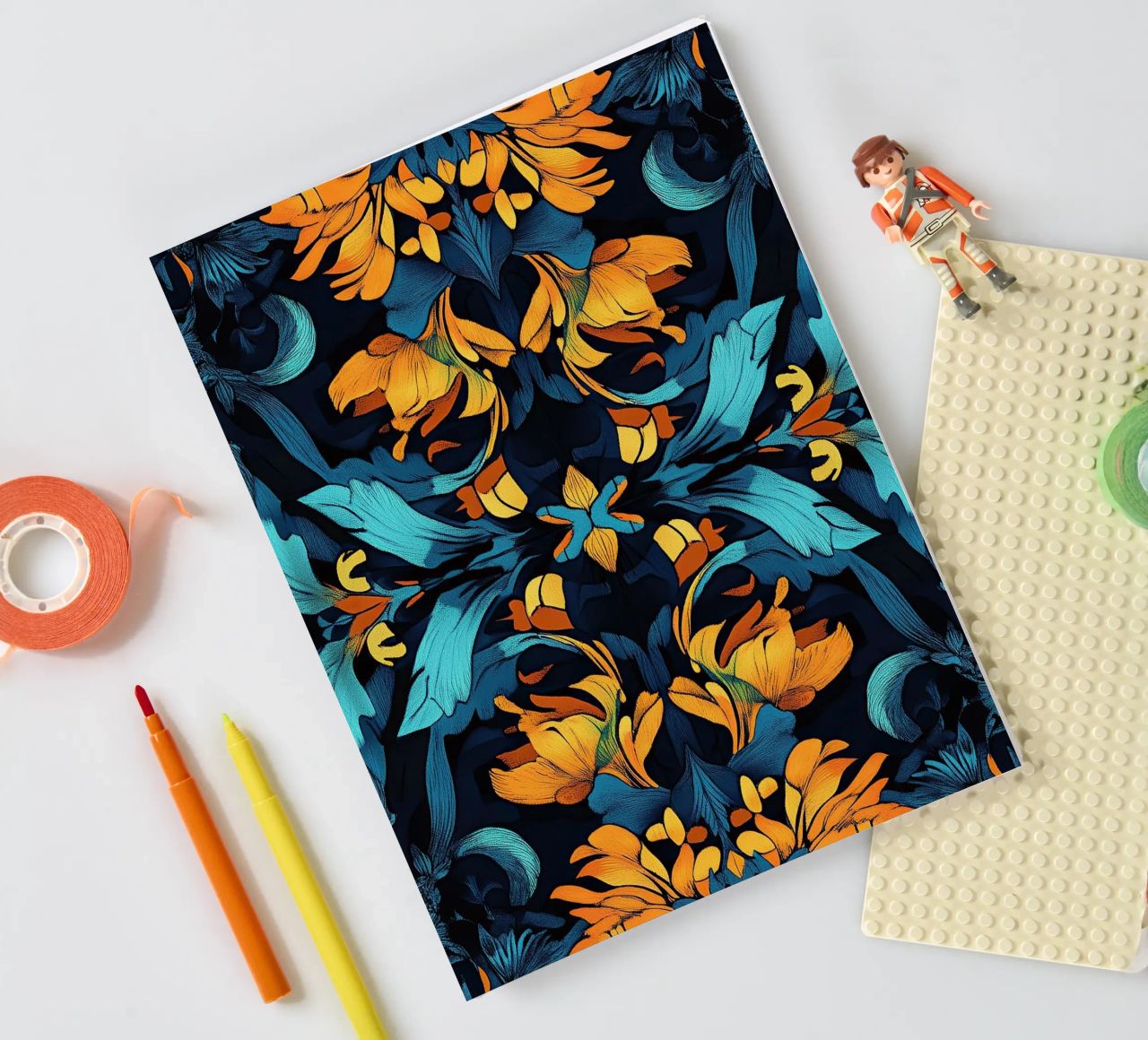 William Morris "Timeless Elegance: Patterns of William Morri carnet de notes de Nikis Art Studio