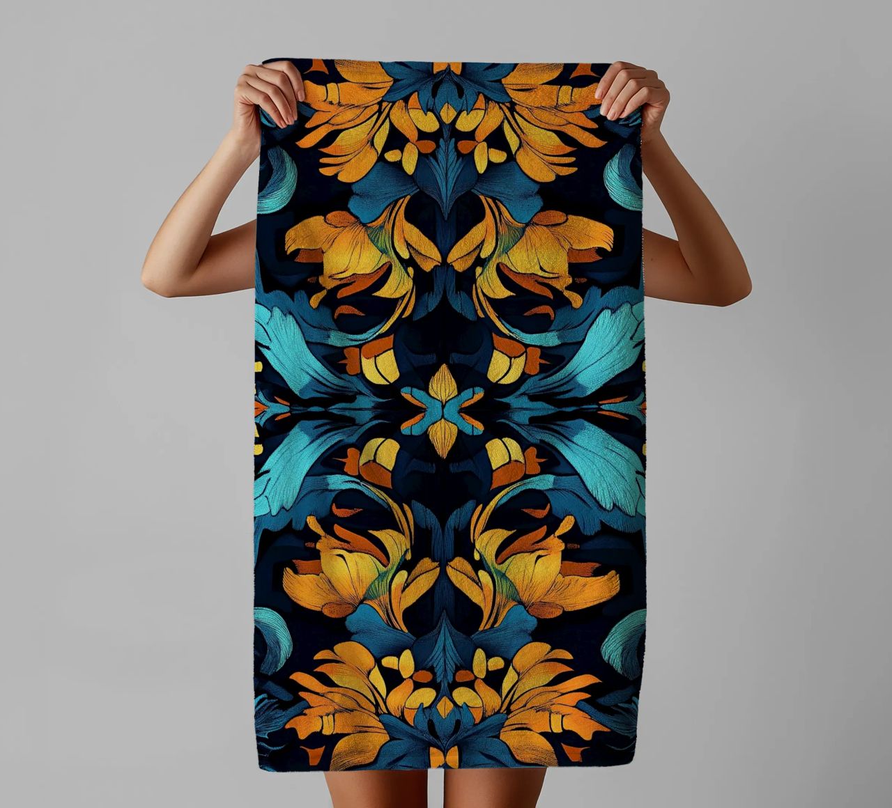 William Morris "Timeless Elegance: Patterns of William Morri serviette de bain de Nikis Art Studio