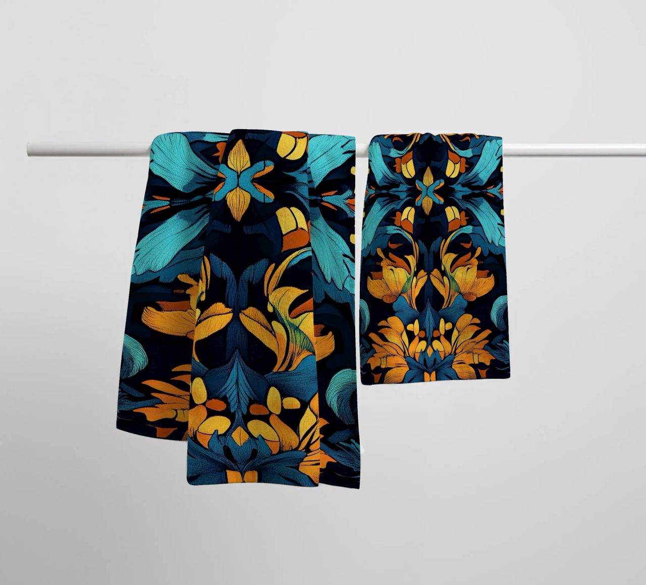 William Morris "Timeless Elegance: Patterns of William Morri serviette de bain de Nikis Art Studio