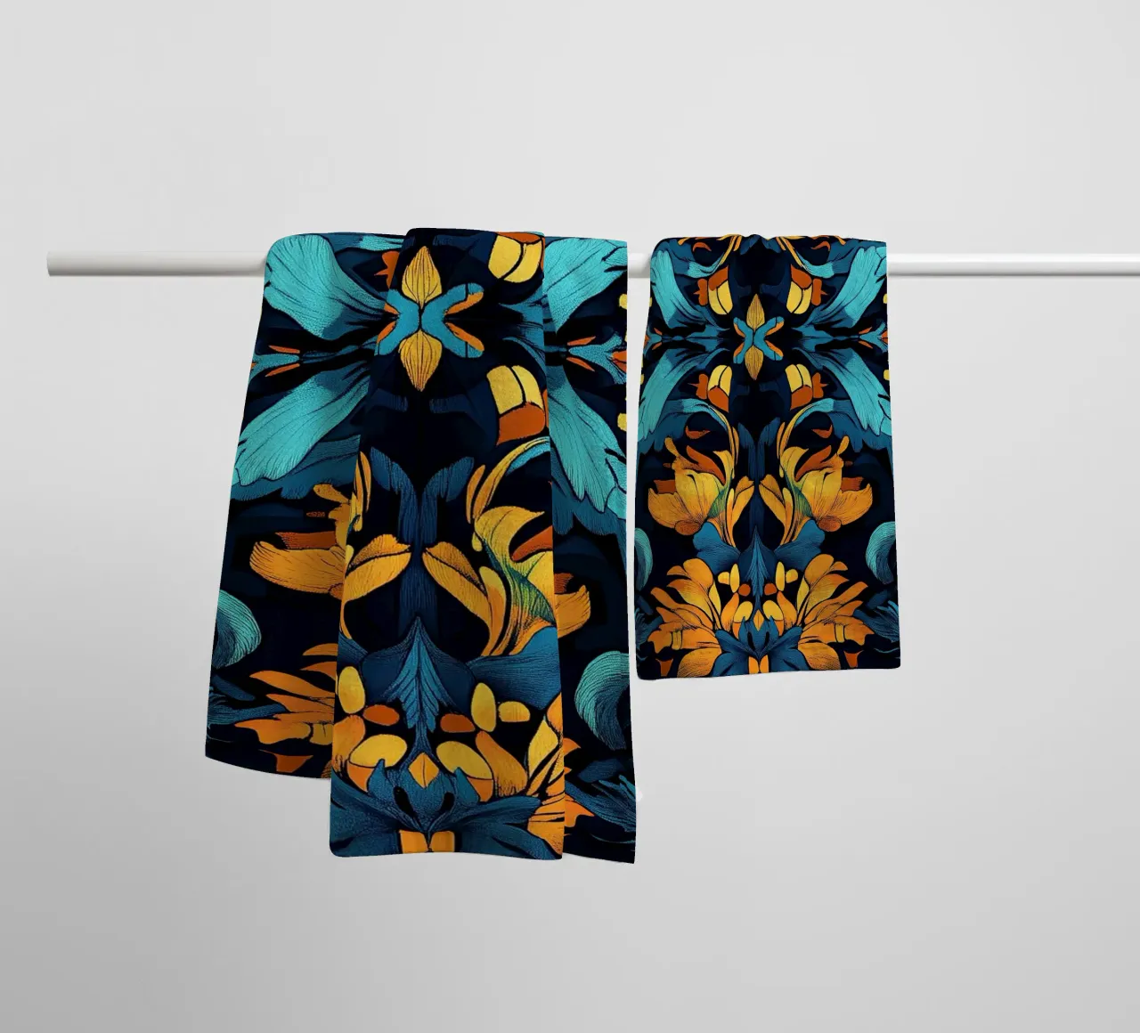 William Morris "Timeless Elegance: Patterns of William Morri asciugamano da bagno da Nikis Art Studio
