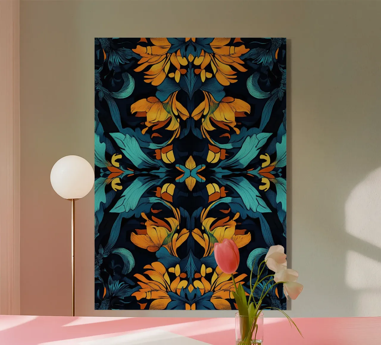 William Morris "Timeless Elegance: Patterns of William Morri plexiglass da Nikis Art Studio