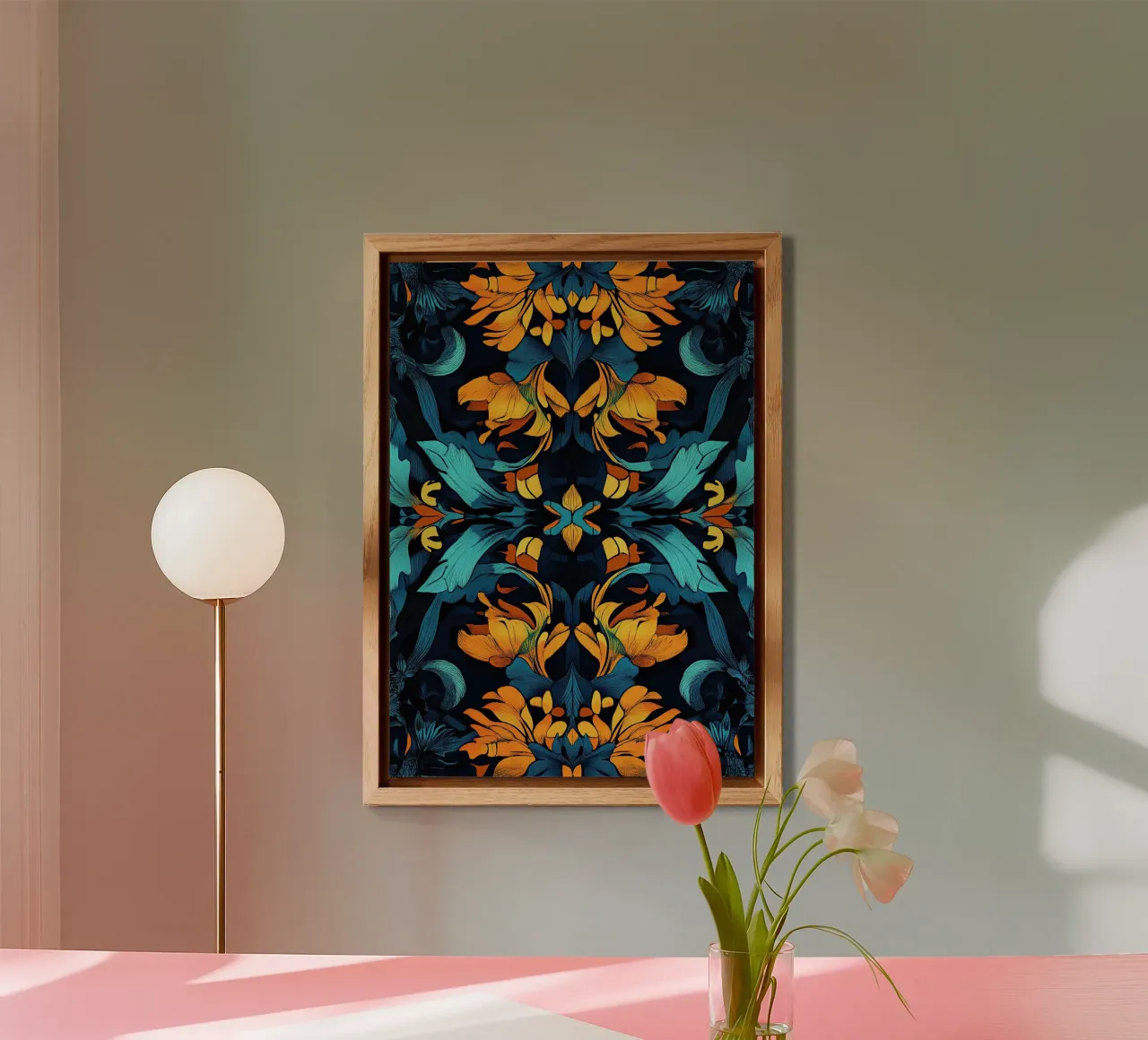 William Morris "Timeless Elegance: Patterns of William Morri alluminio dibond da Nikis Art Studio