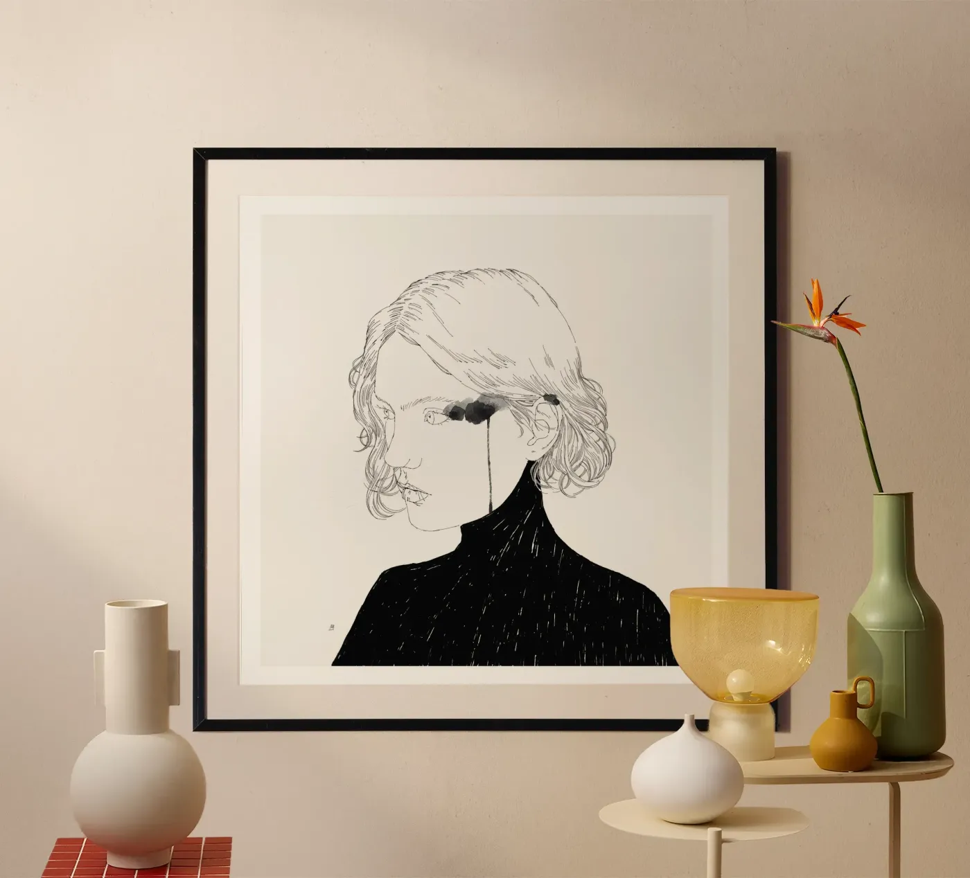 Girl Portrait I Poster von Manuel Rebollo