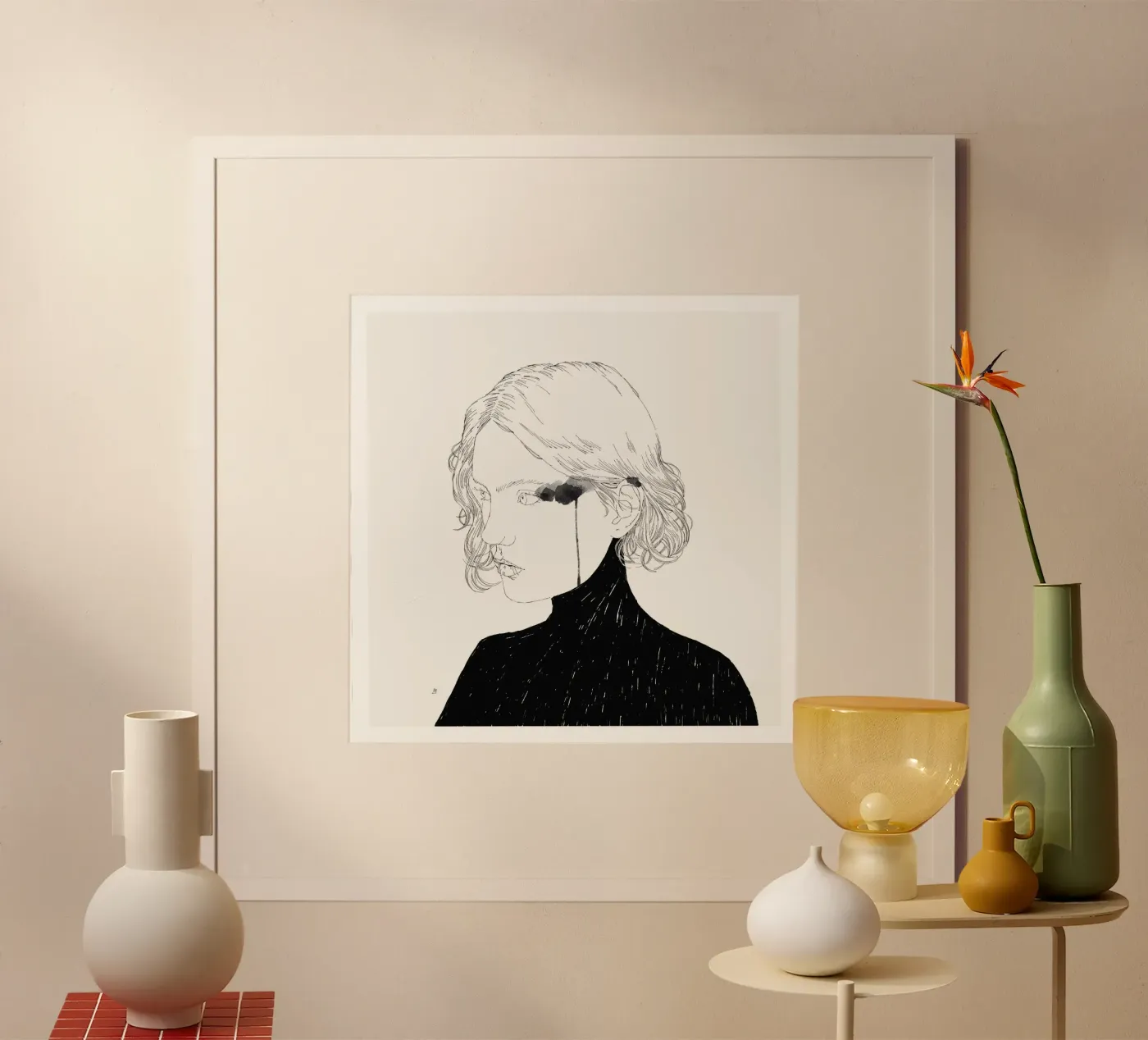 Girl Portrait I Poster von Manuel Rebollo