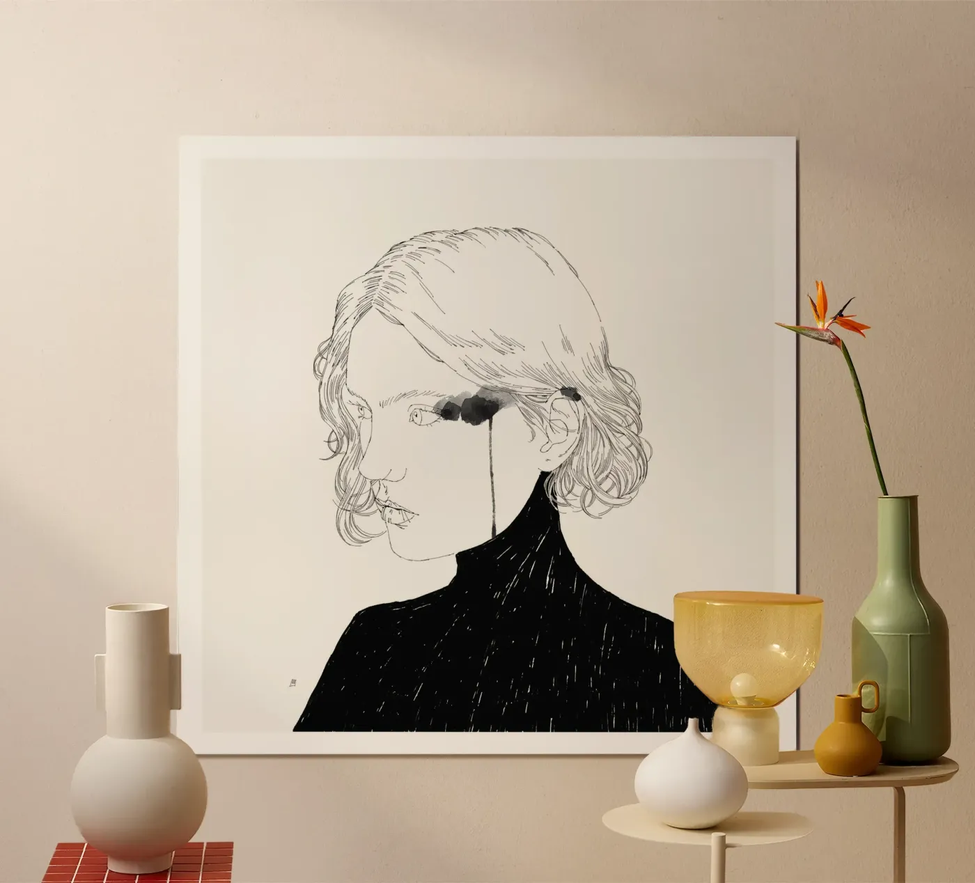 Girl Portrait I Poster von Manuel Rebollo