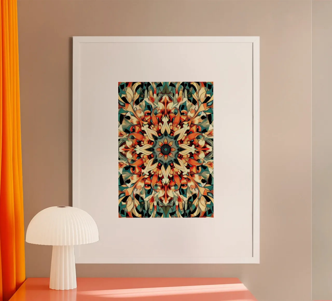 William Morris "Victorian Charm: Morris’s Nature-Inspired Ar poster con telaio in plastica da Nikis Art Studio