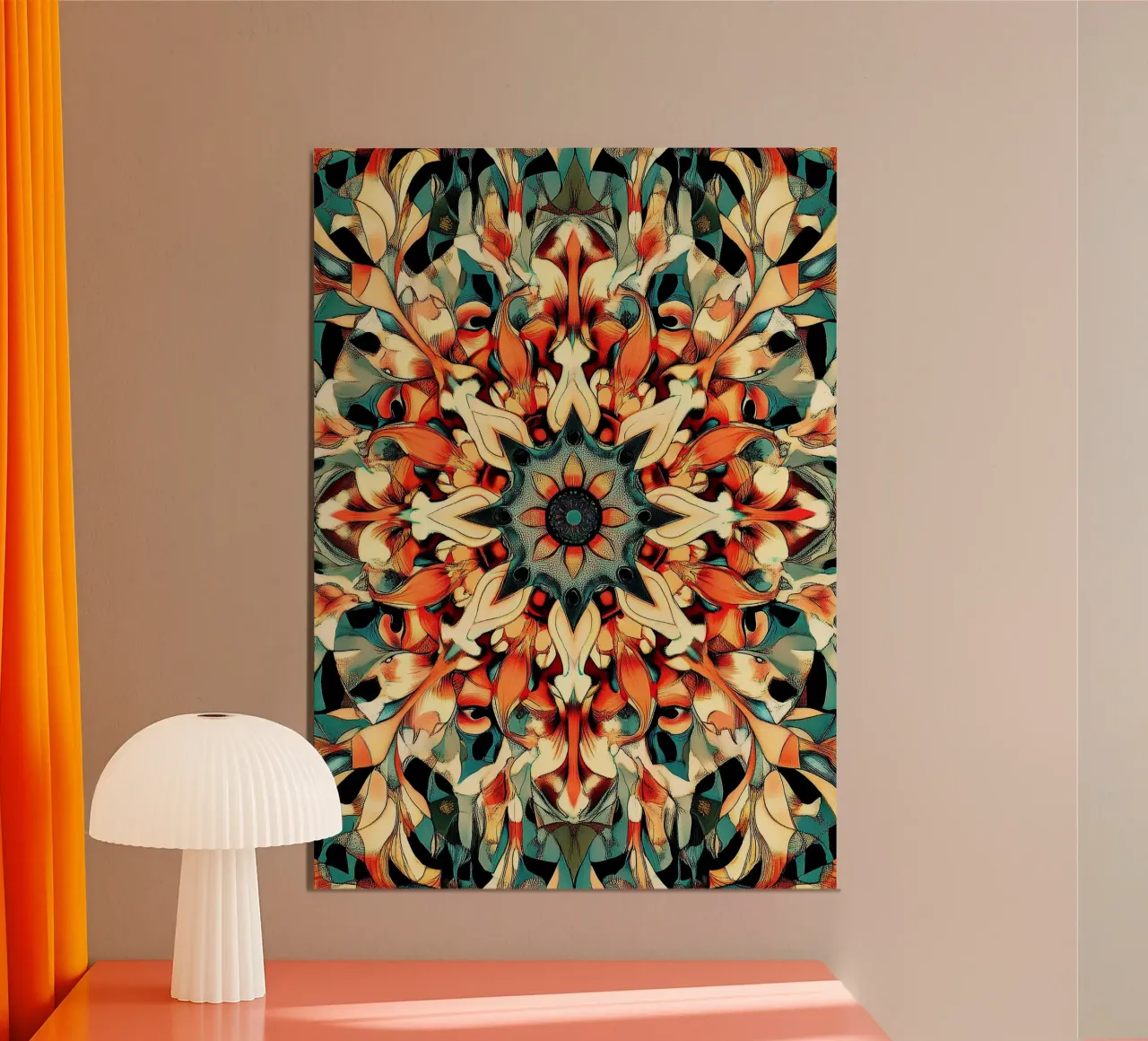William Morris "Victorian Charm: Morris’s Nature-Inspired Ar poster con telaio in plastica da Nikis Art Studio