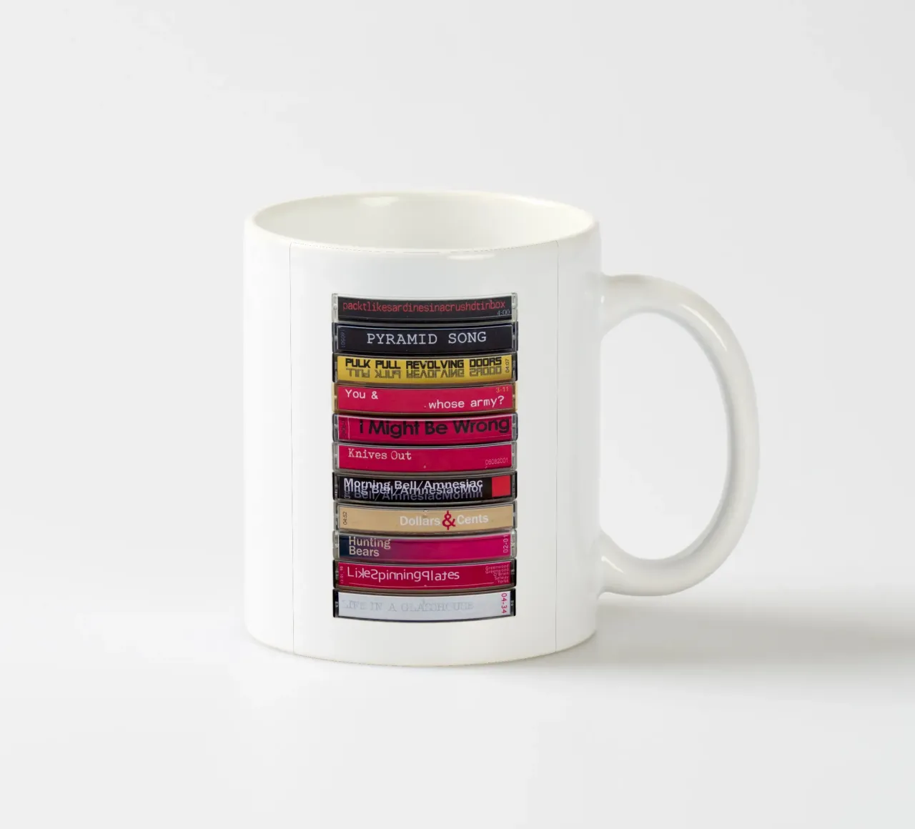 Radiohead - Stampa cassetta Amnesiac tazza in ceramica da MrMustardPrints