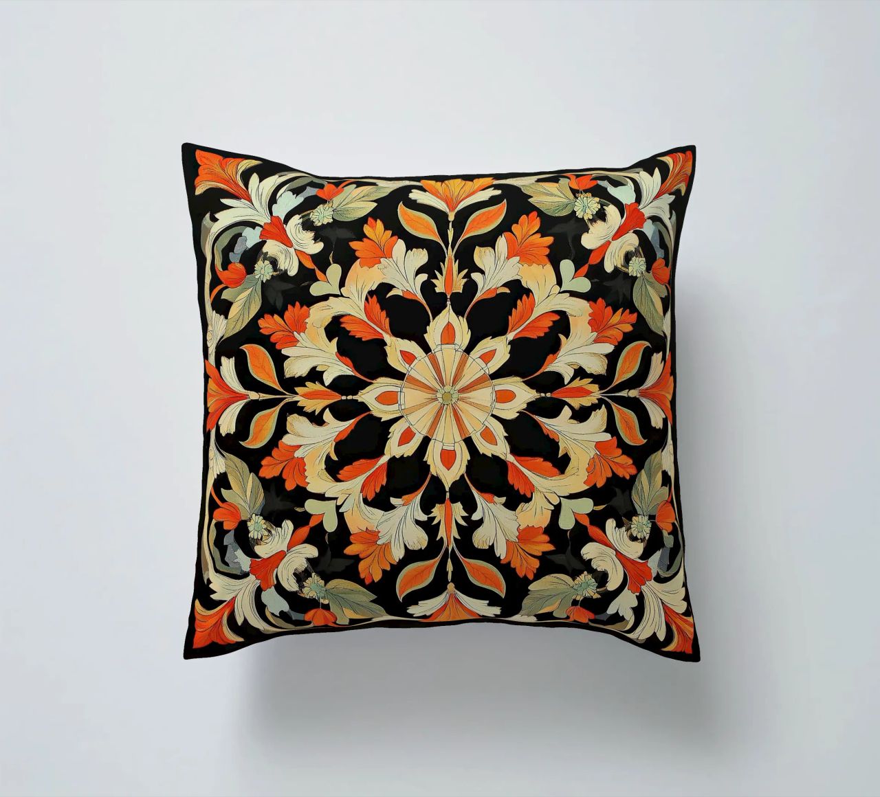 William Morris "Floral Harmonies: The Art of Morris Patterns cuscino da Nikis Art Studio