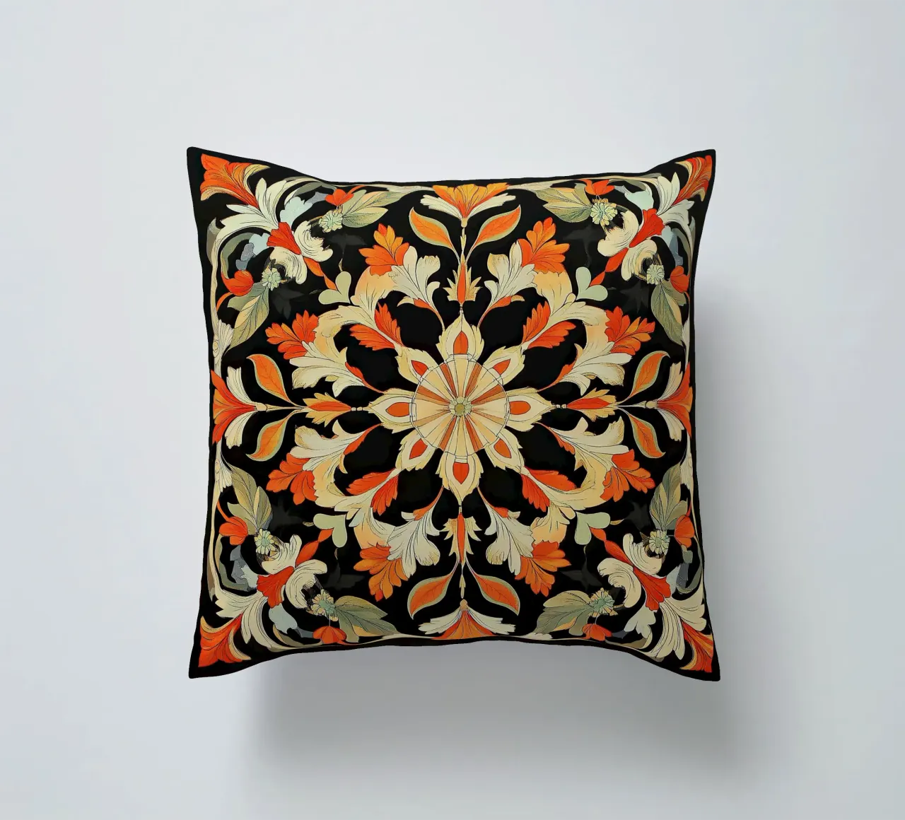 William Morris "Floral Harmonies: The Art of Morris Patterns cuscino da Nikis Art Studio