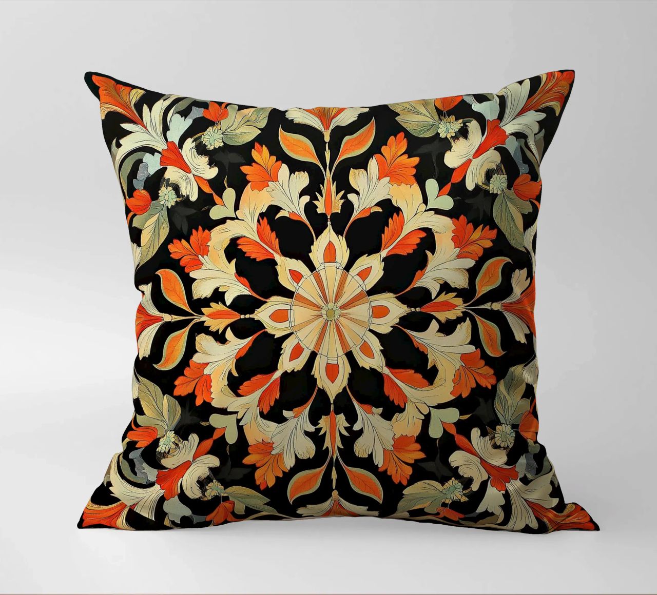 William Morris "Floral Harmonies: The Art of Morris Patterns cuscino da Nikis Art Studio