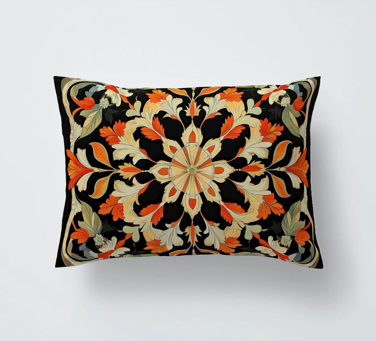 William Morris "Floral Harmonies: The Art of Morris Patterns cuscino da Nikis Art Studio