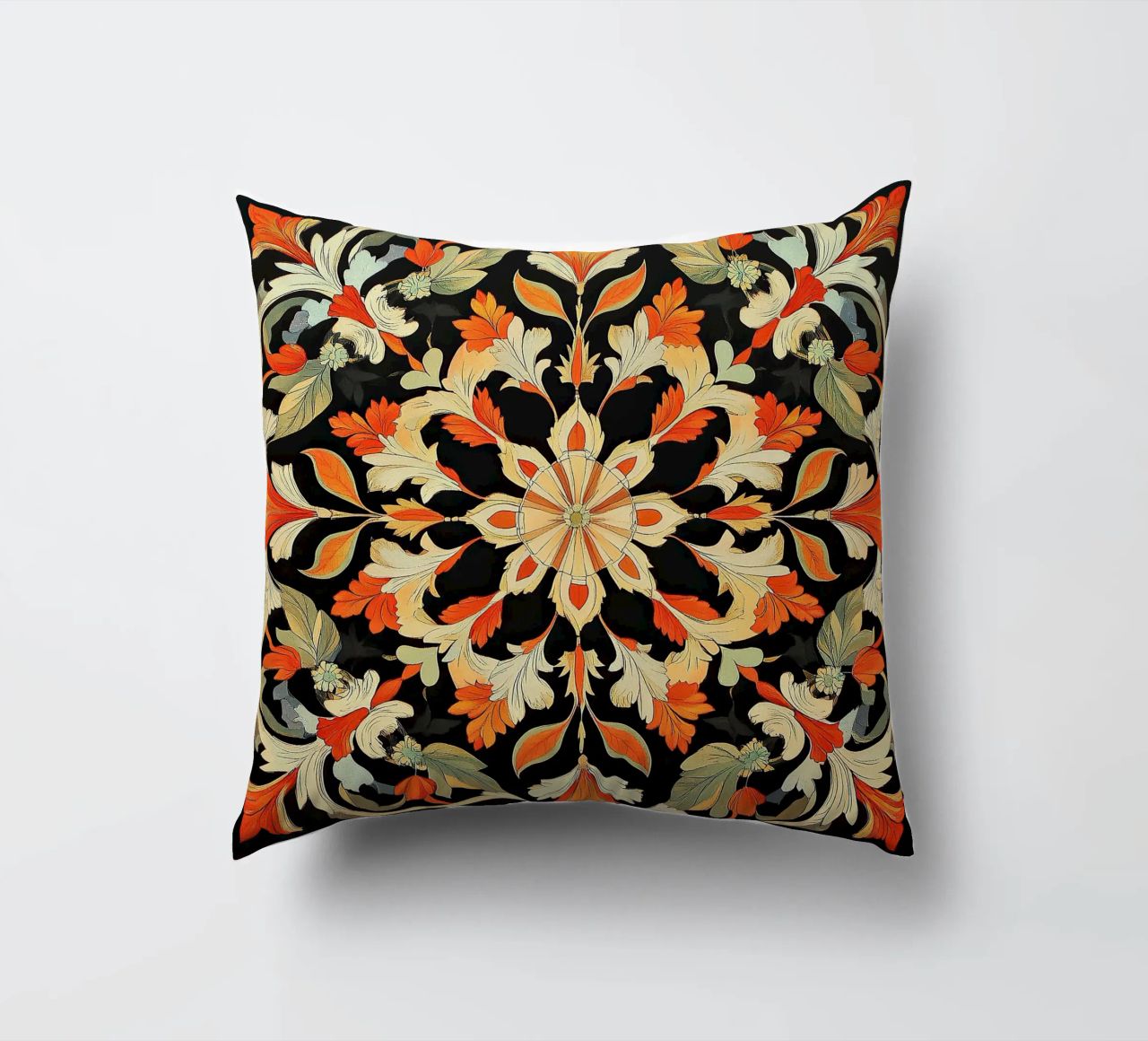 William Morris "Floral Harmonies: The Art of Morris Patterns cuscino da Nikis Art Studio