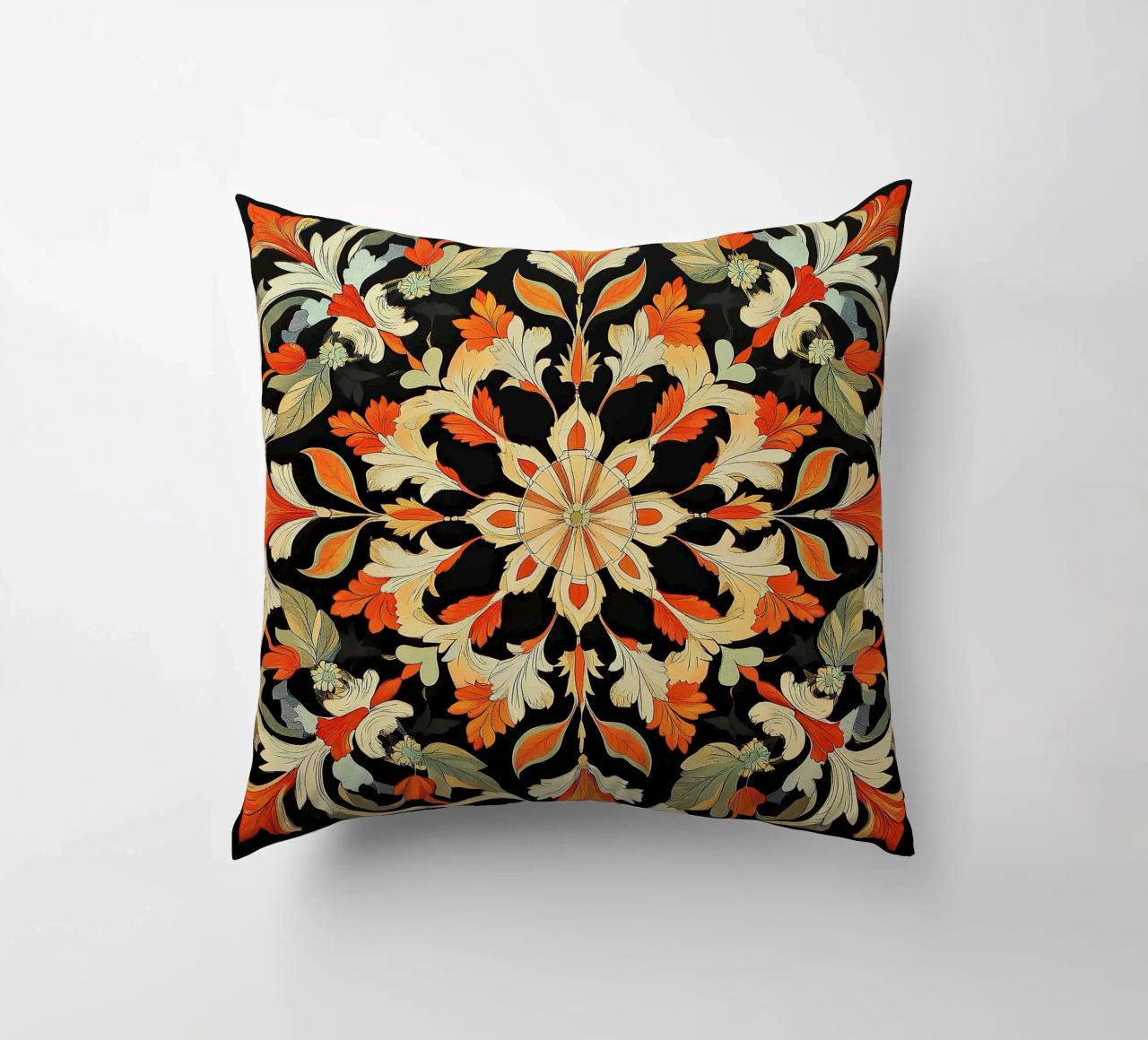 William Morris "Floral Harmonies: The Art of Morris Patterns cuscino da Nikis Art Studio