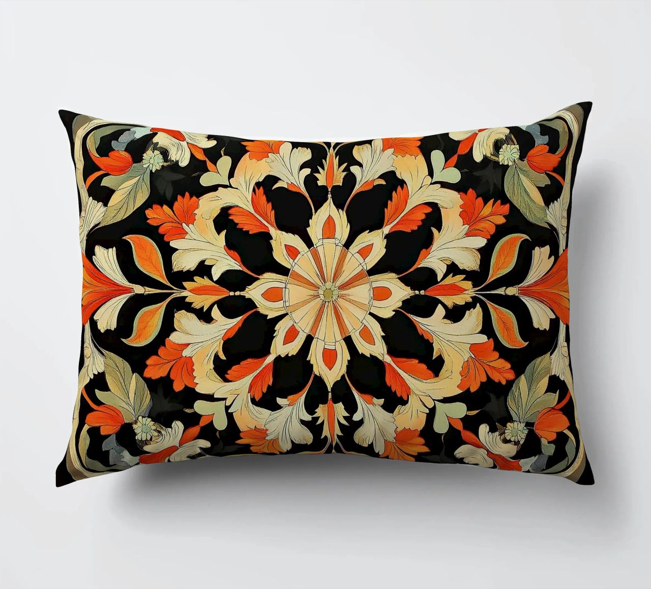 William Morris "Floral Harmonies: The Art of Morris Patterns cuscino da Nikis Art Studio