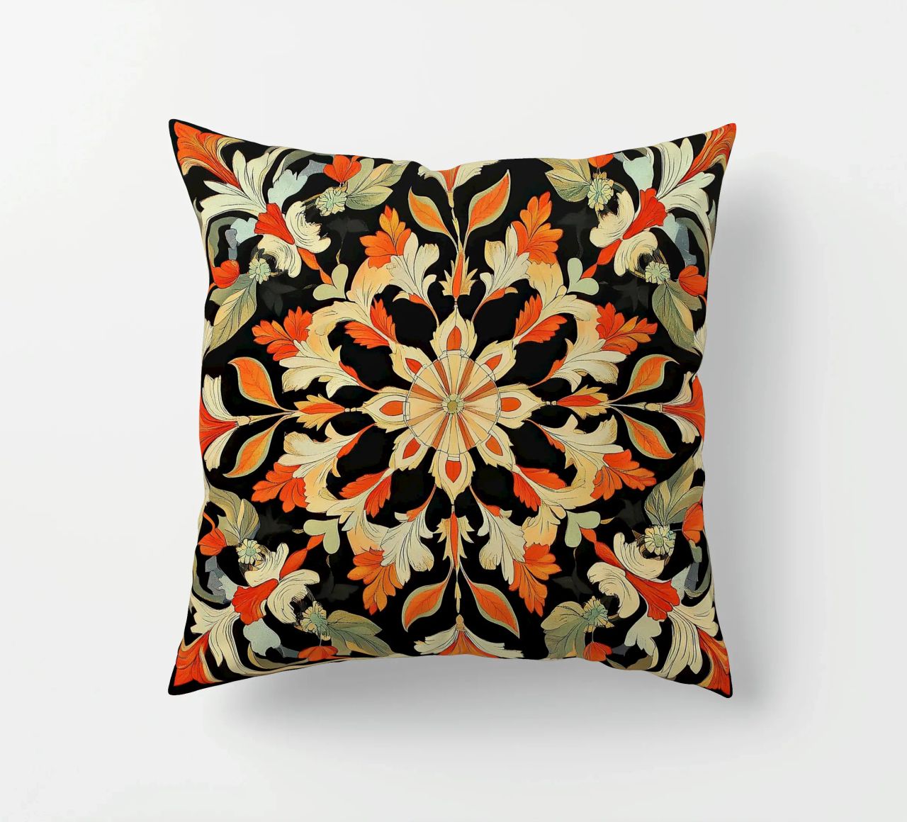 William Morris "Floral Harmonies: The Art of Morris Patterns cuscino da Nikis Art Studio
