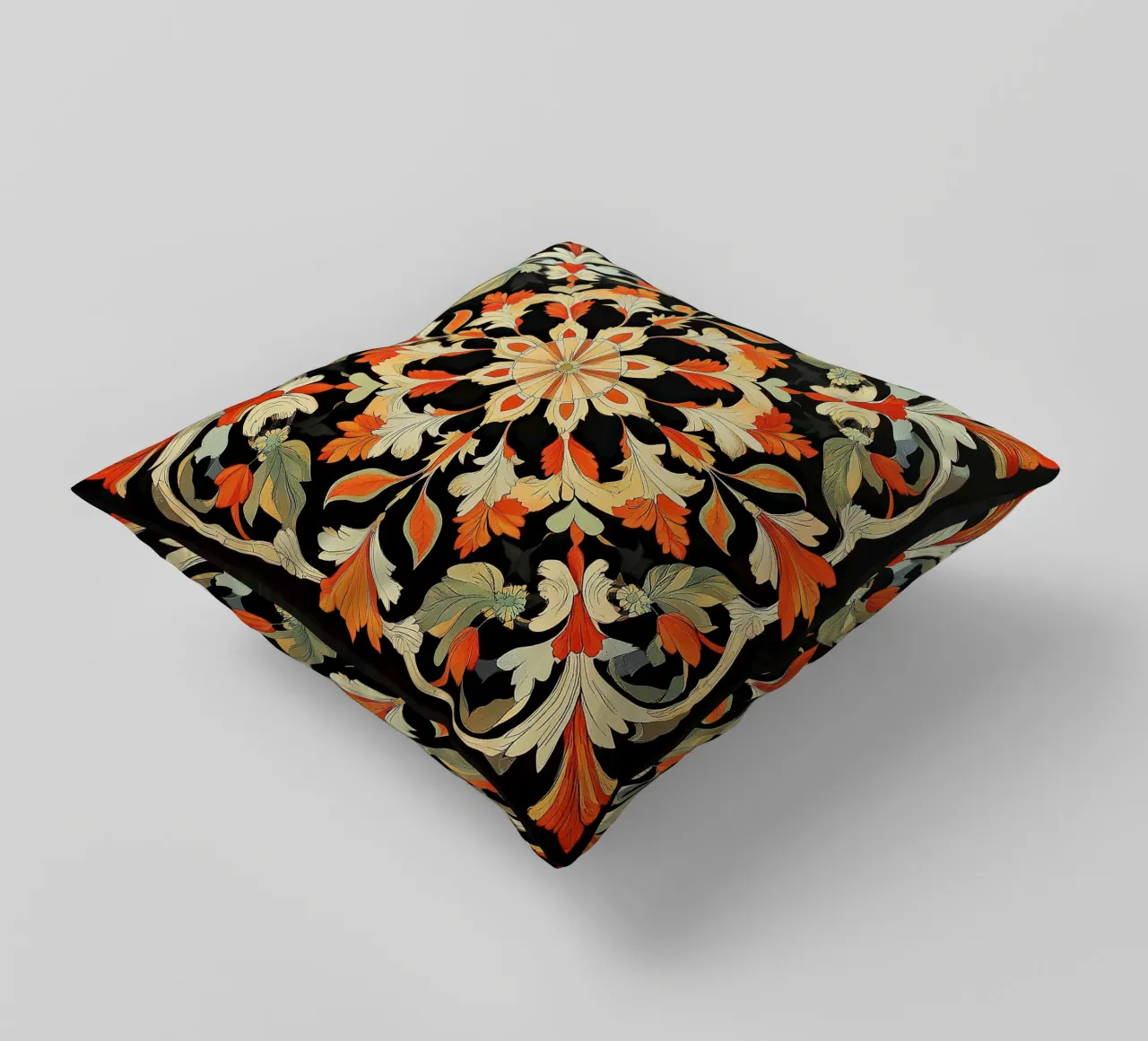 William Morris "Floral Harmonies: The Art of Morris Patterns cuscino da Nikis Art Studio