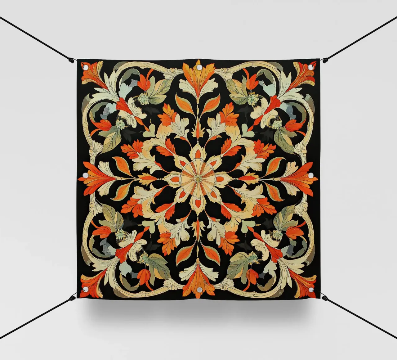 William Morris "Floral Harmonies: The Art of Morris Patterns telo in pvc da Nikis Art Studio