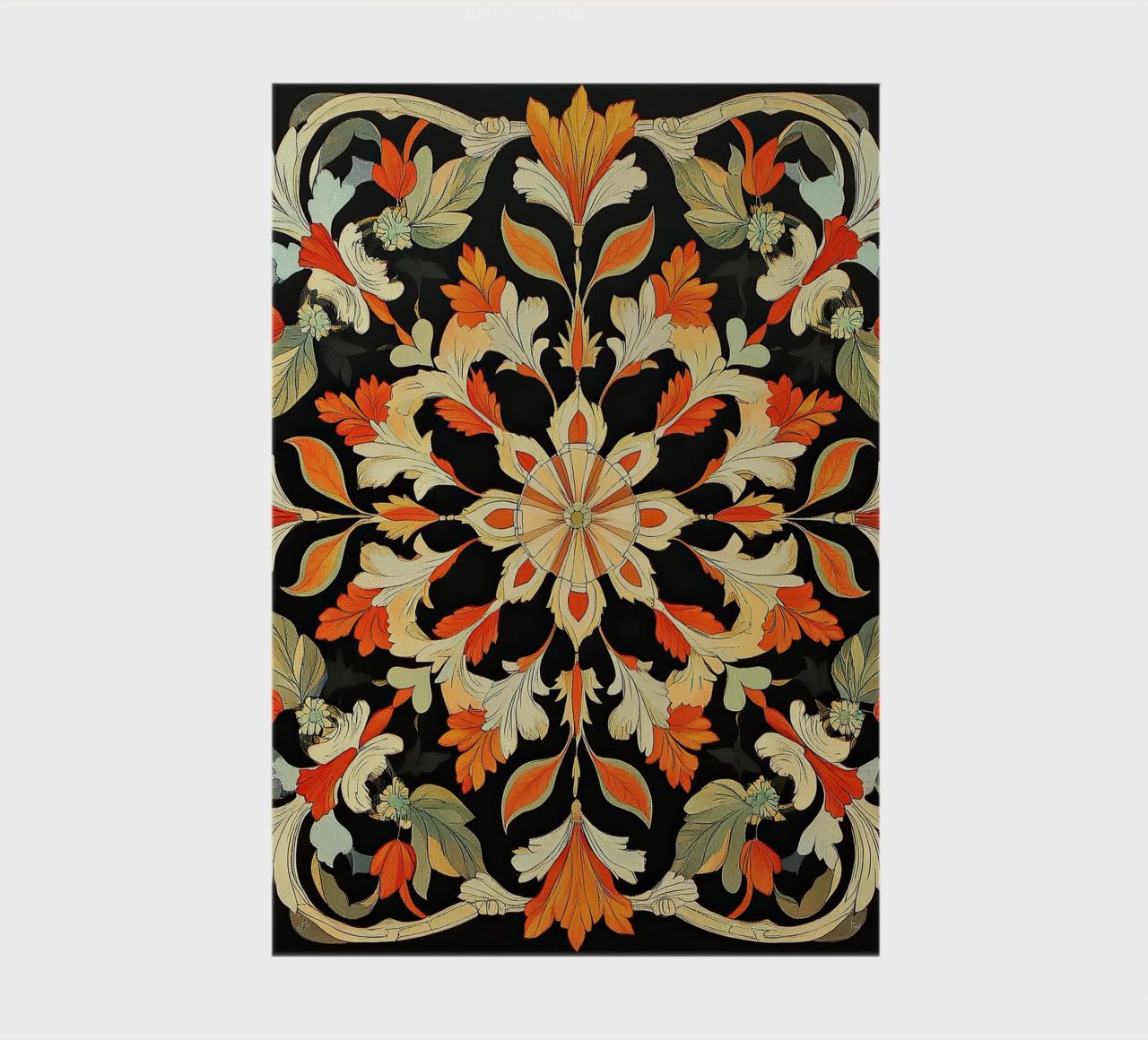 William Morris "Floral Harmonies: The Art of Morris Patterns notebook by Nikis Art Studio