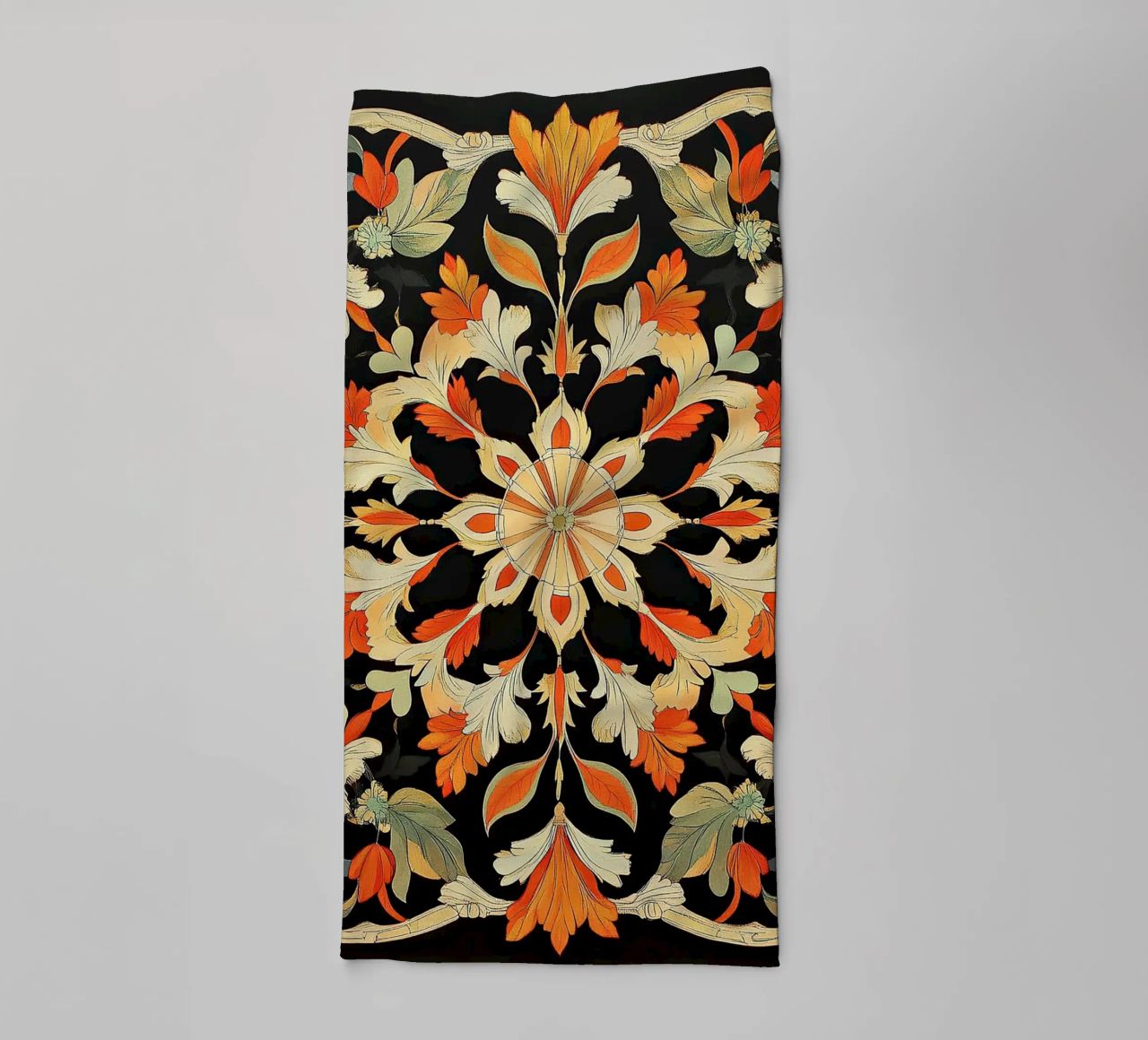 William Morris "Floral Harmonies: The Art of Morris Patterns towel by Nikis Art Studio