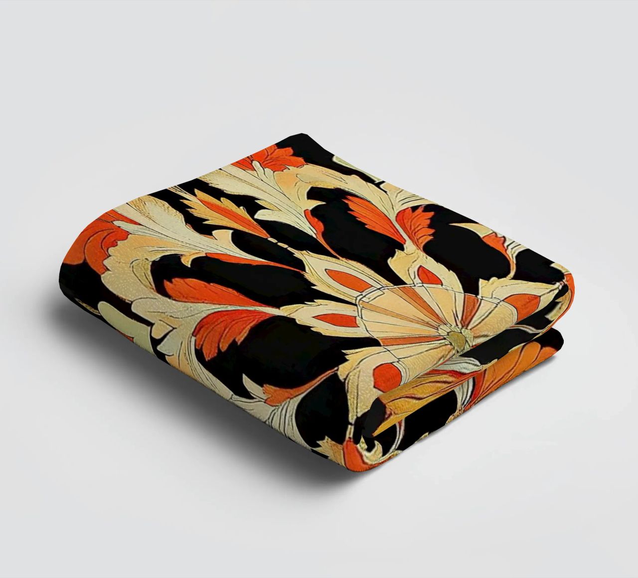 William Morris "Floral Harmonies: The Art of Morris Patterns towel by Nikis Art Studio