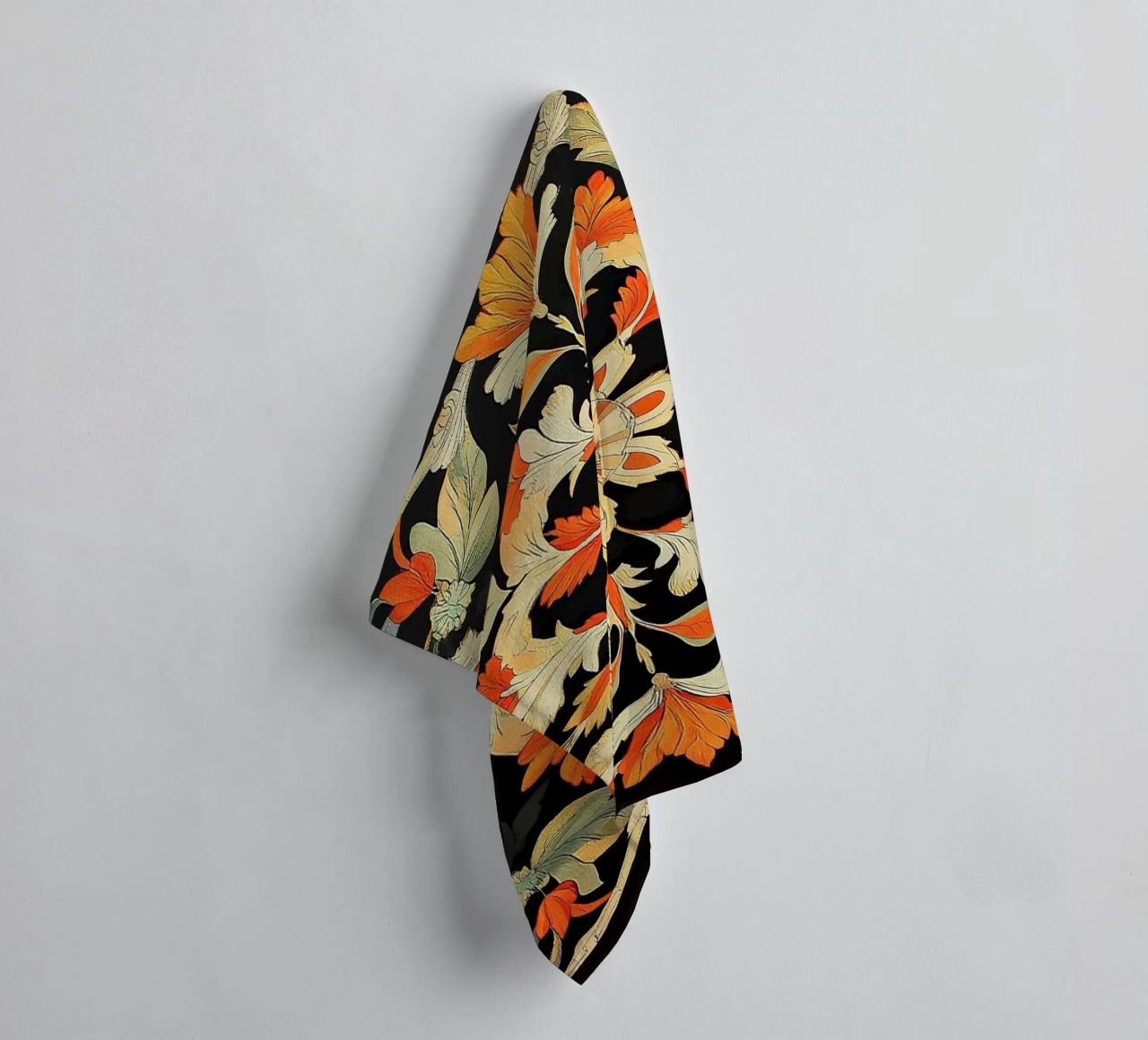 William Morris "Floral Harmonies: The Art of Morris Patterns towel by Nikis Art Studio