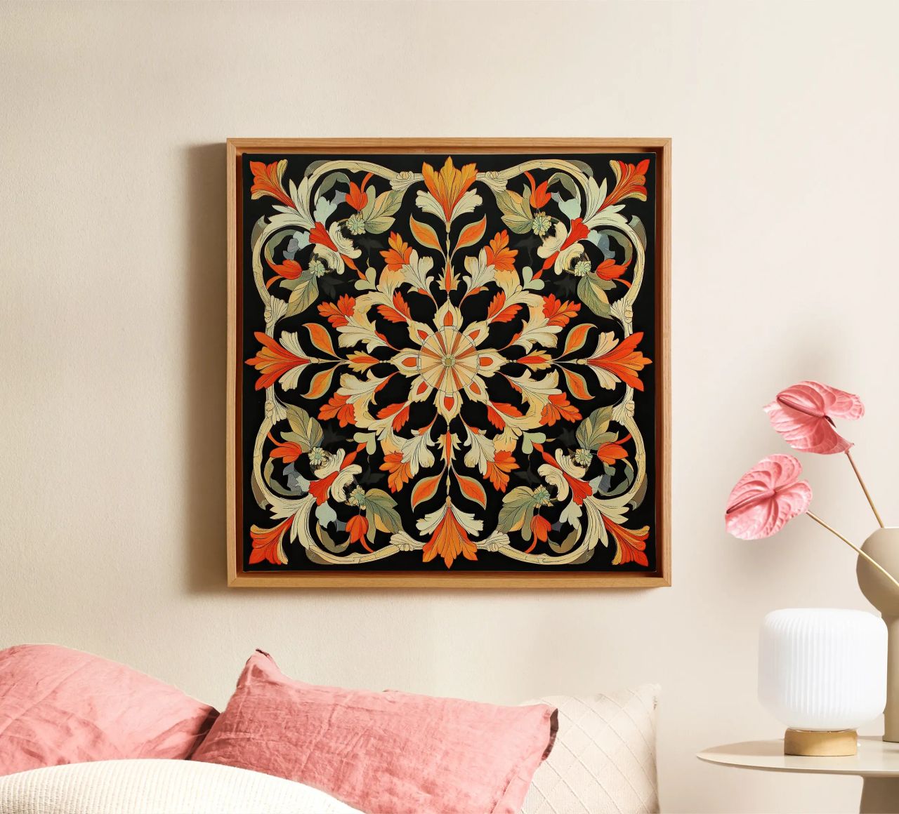 William Morris "Floral Harmonies: The Art of Morris Patterns canvas by Nikis Art Studio