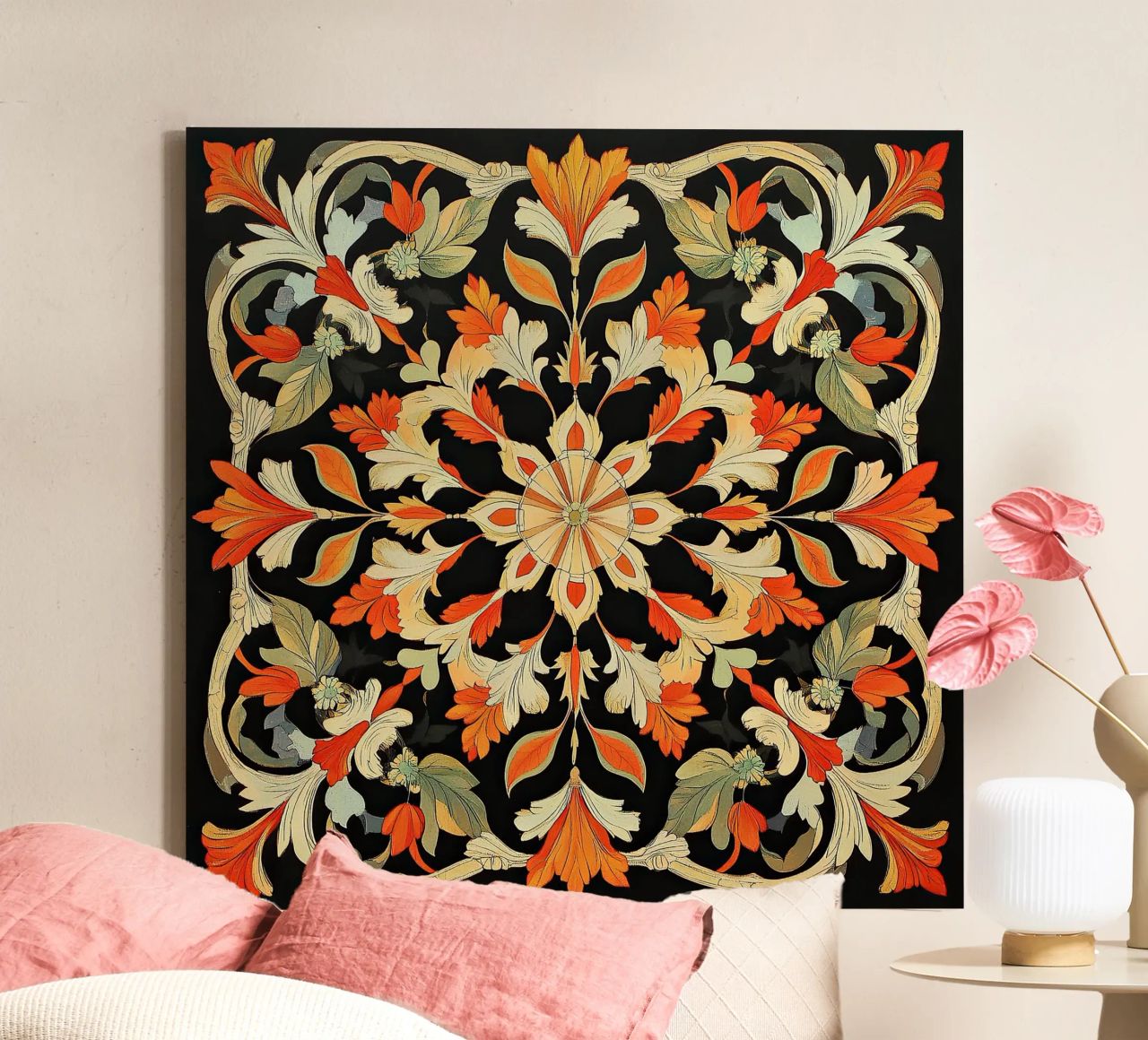 William Morris "Floral Harmonies: The Art of Morris Patterns canvas by Nikis Art Studio