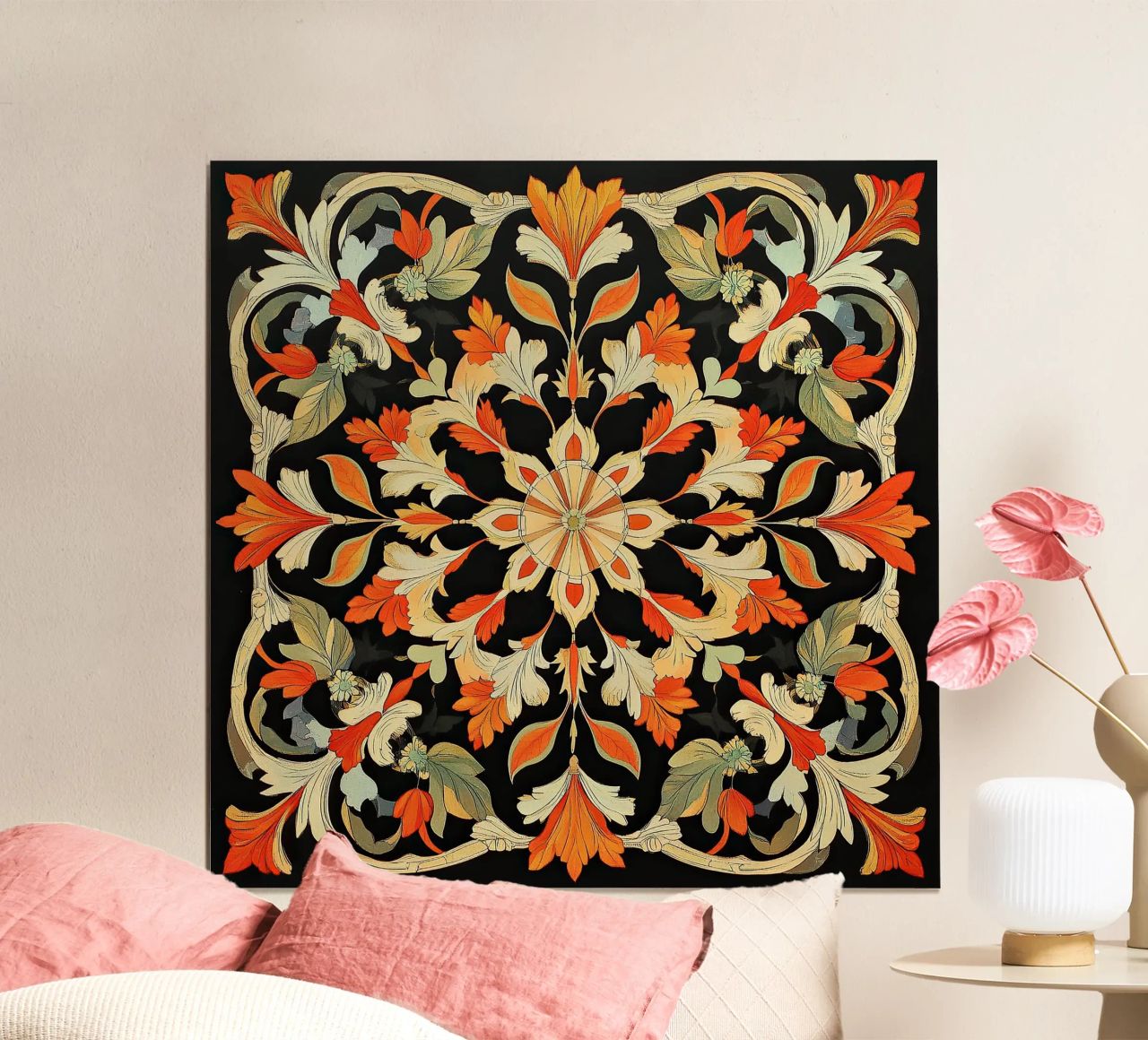 William Morris "Floral Harmonies: The Art of Morris Patterns poster by Nikis Art Studio