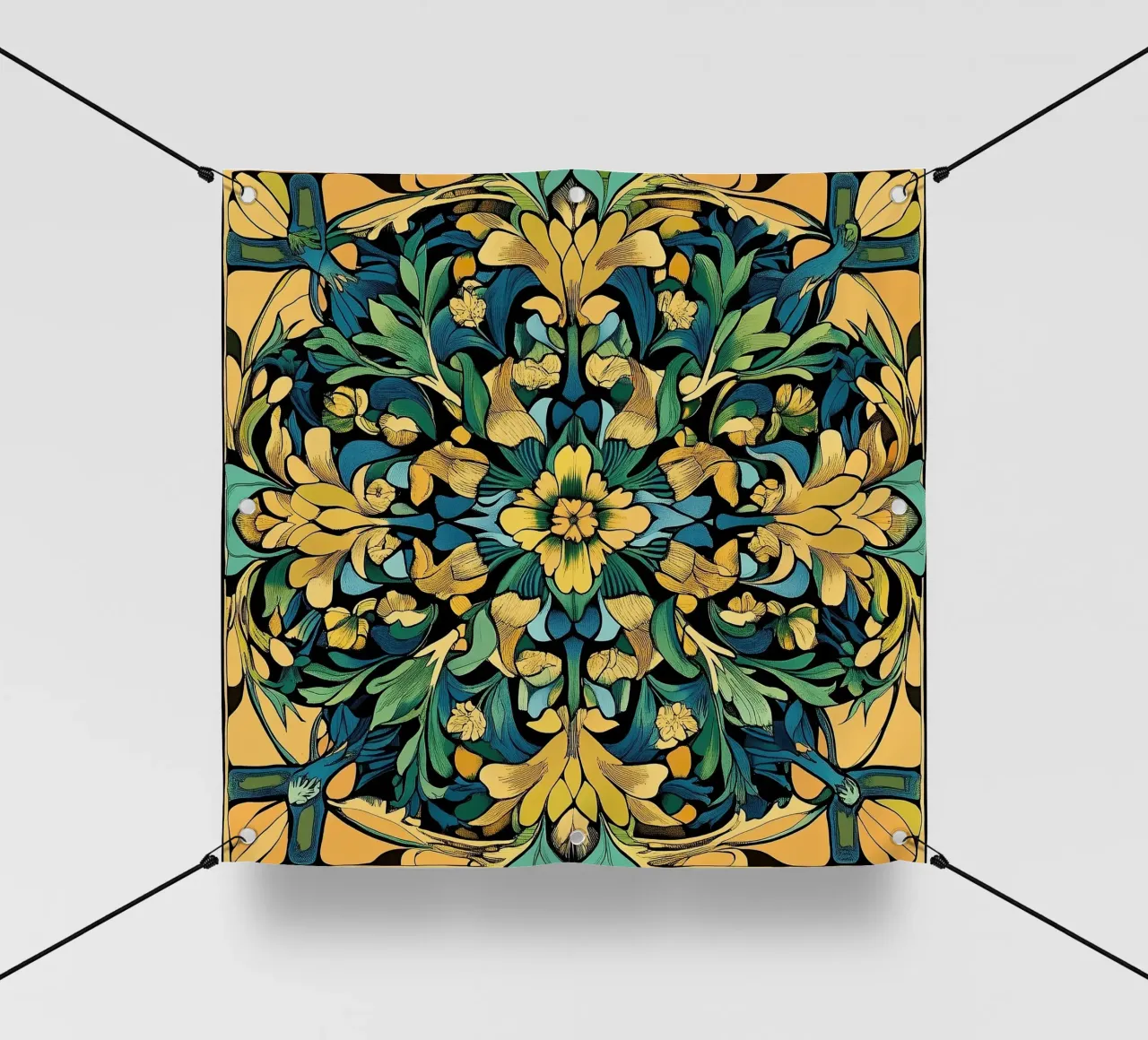 William Morris "Elegance in Detail: A Tribute to Morris" telo in pvc da Nikis Art Studio