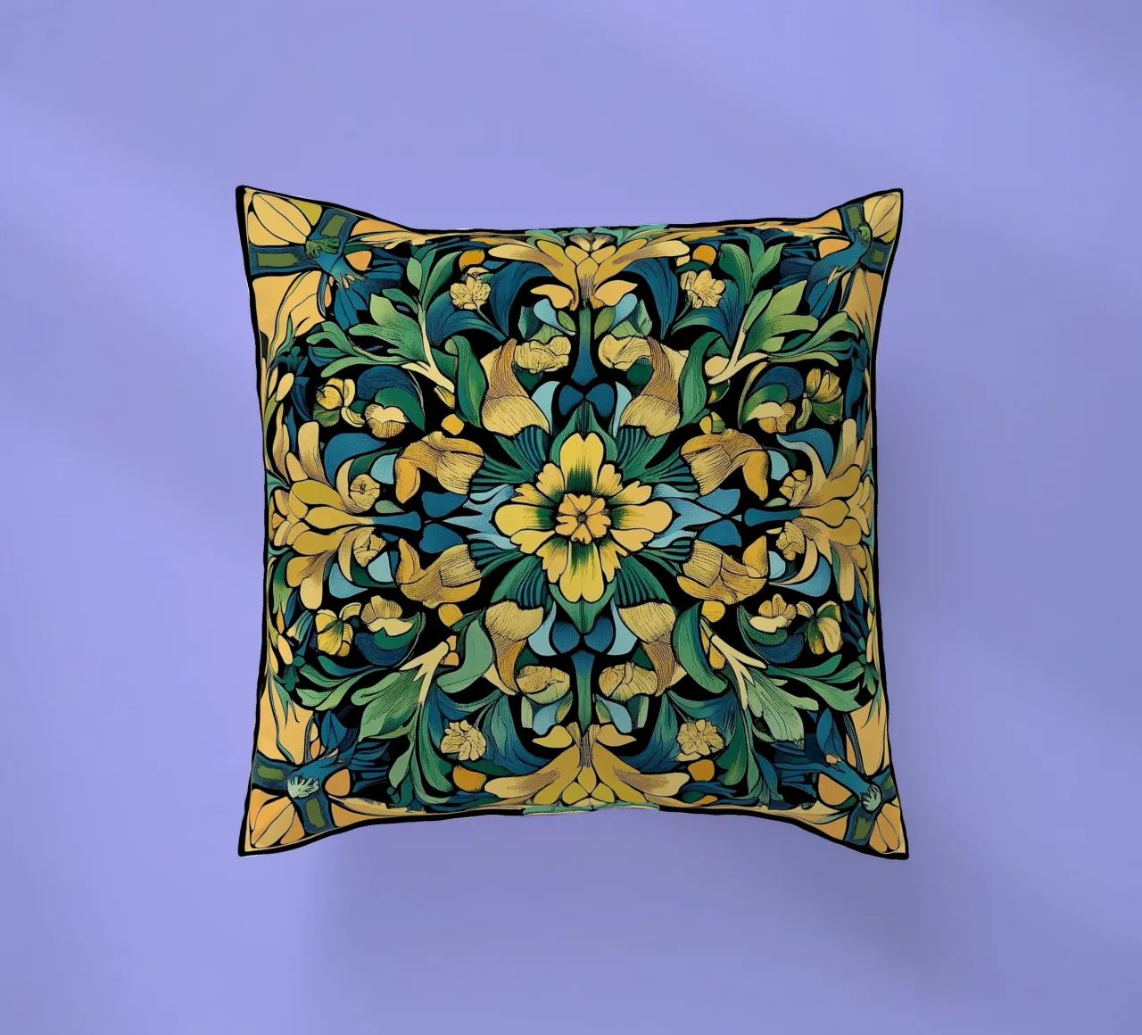 William Morris "Elegance in Detail: A Tribute to Morris" cuscino da Nikis Art Studio
