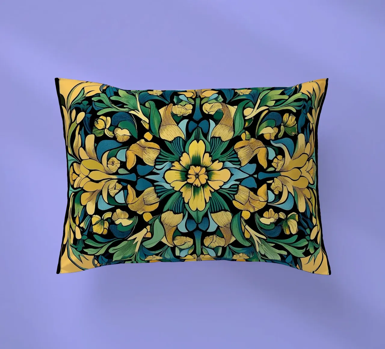 William Morris "Elegance in Detail: A Tribute to Morris" cuscino da Nikis Art Studio