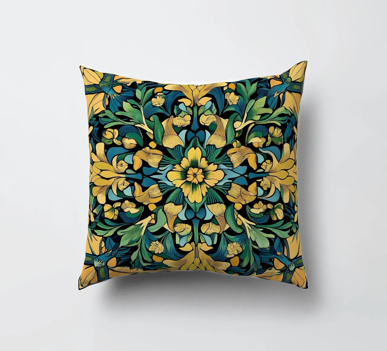 William Morris "Elegance in Detail: A Tribute to Morris" cuscino da Nikis Art Studio