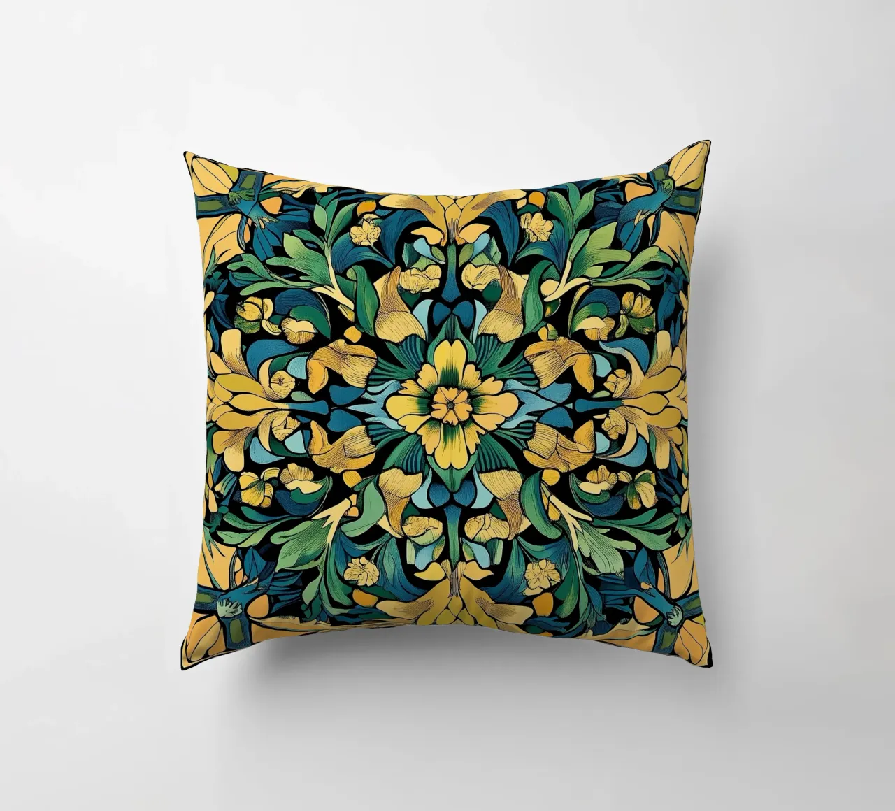 William Morris "Elegance in Detail: A Tribute to Morris" cuscino da Nikis Art Studio