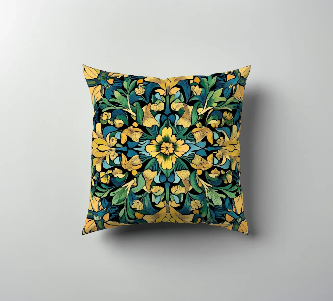 William Morris "Elegance in Detail: A Tribute to Morris" cuscino da Nikis Art Studio