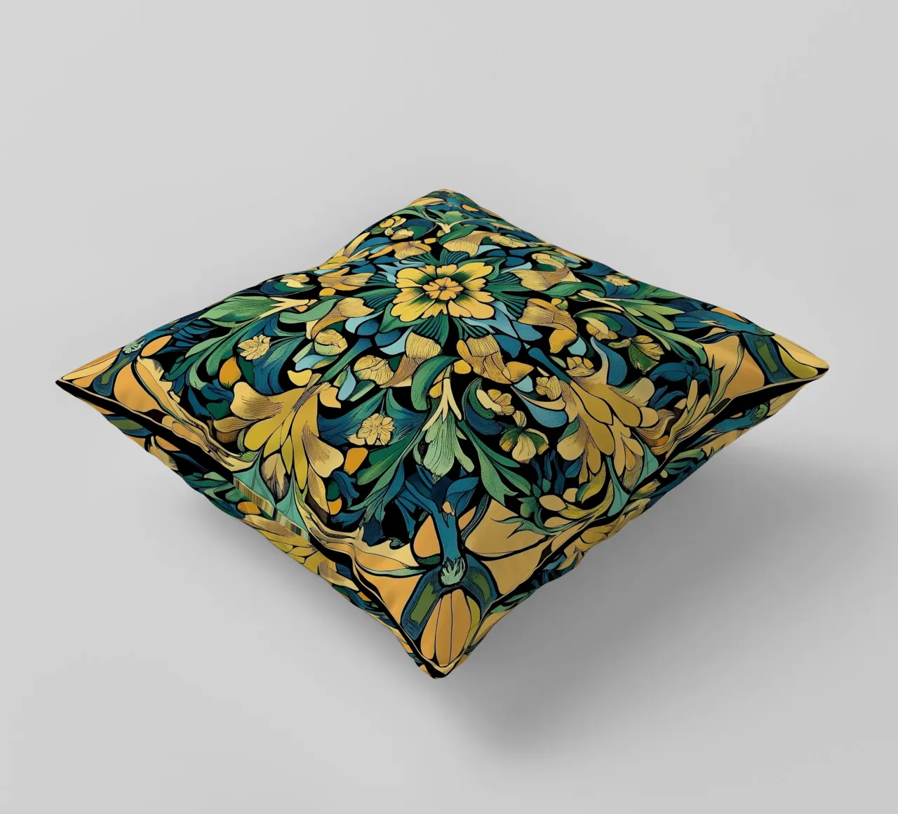 William Morris "Elegance in Detail: A Tribute to Morris" cuscino da Nikis Art Studio