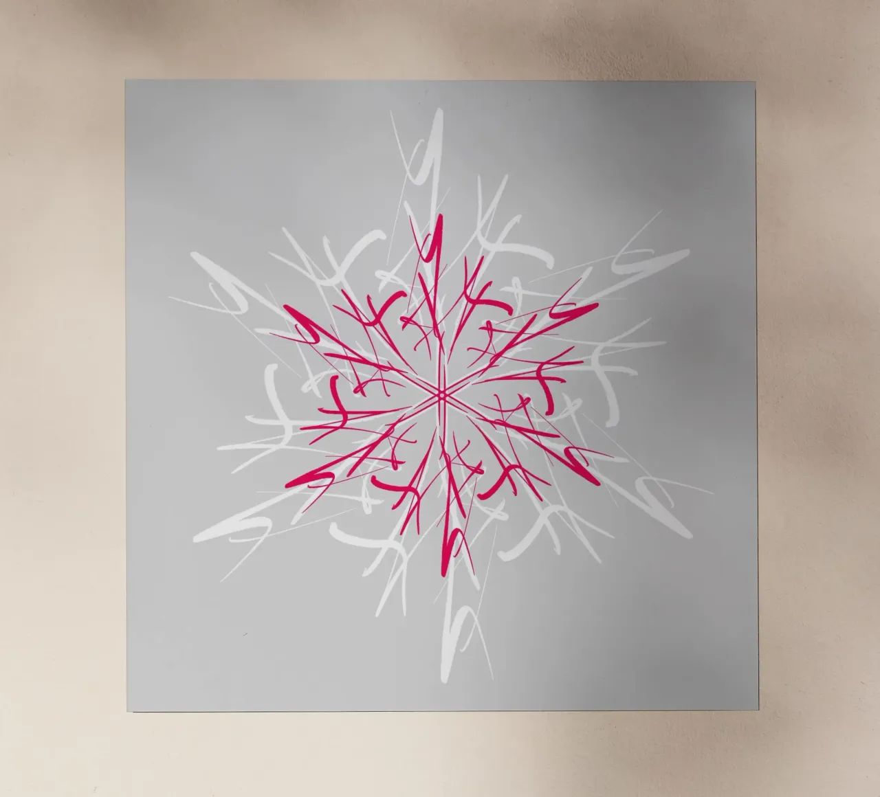 Stella di Natale | Magenta e Grigio Argento pellicola backlit da sabidussi