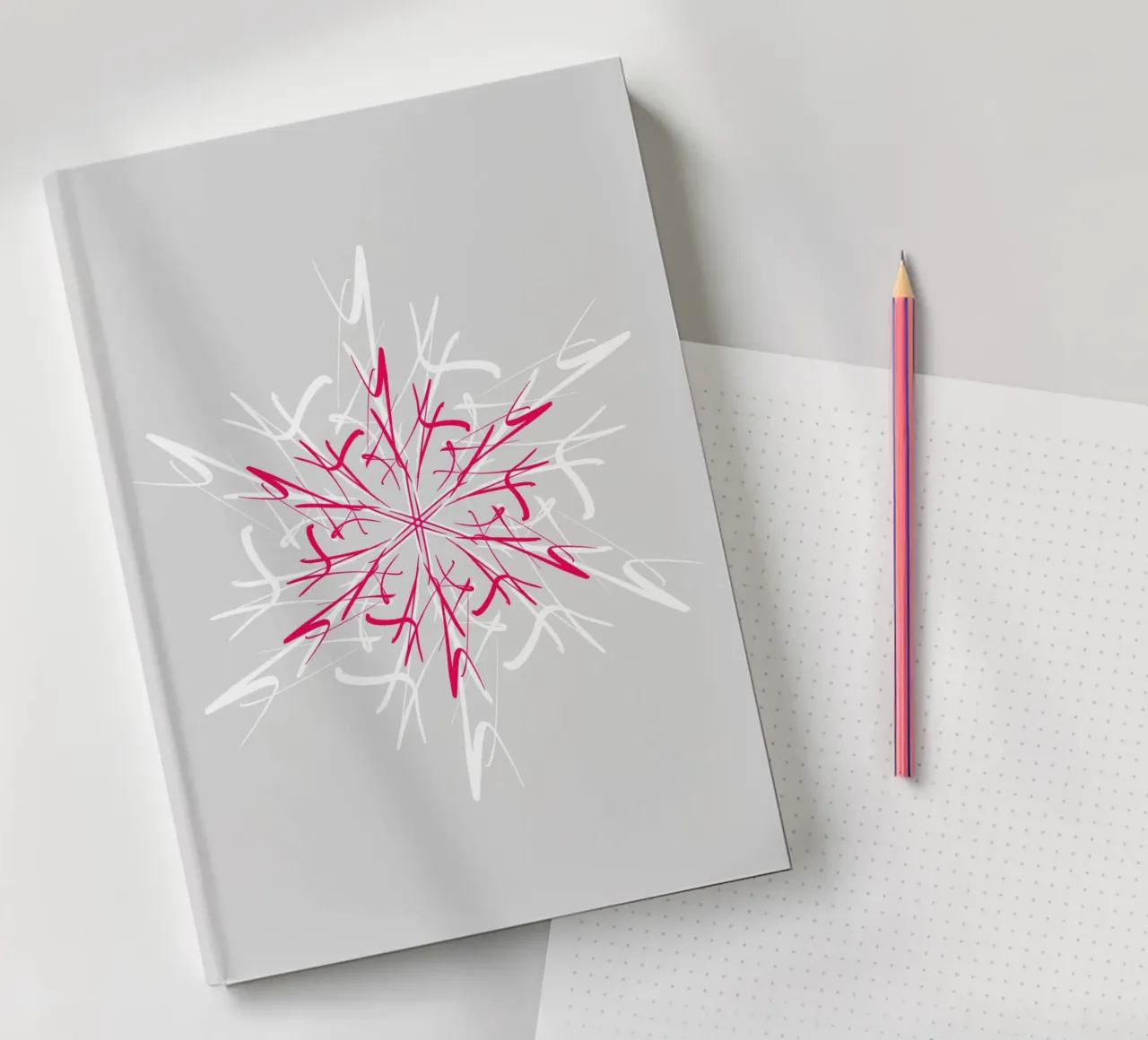 Stella di Natale | Magenta e Grigio Argento diario da sabidussi