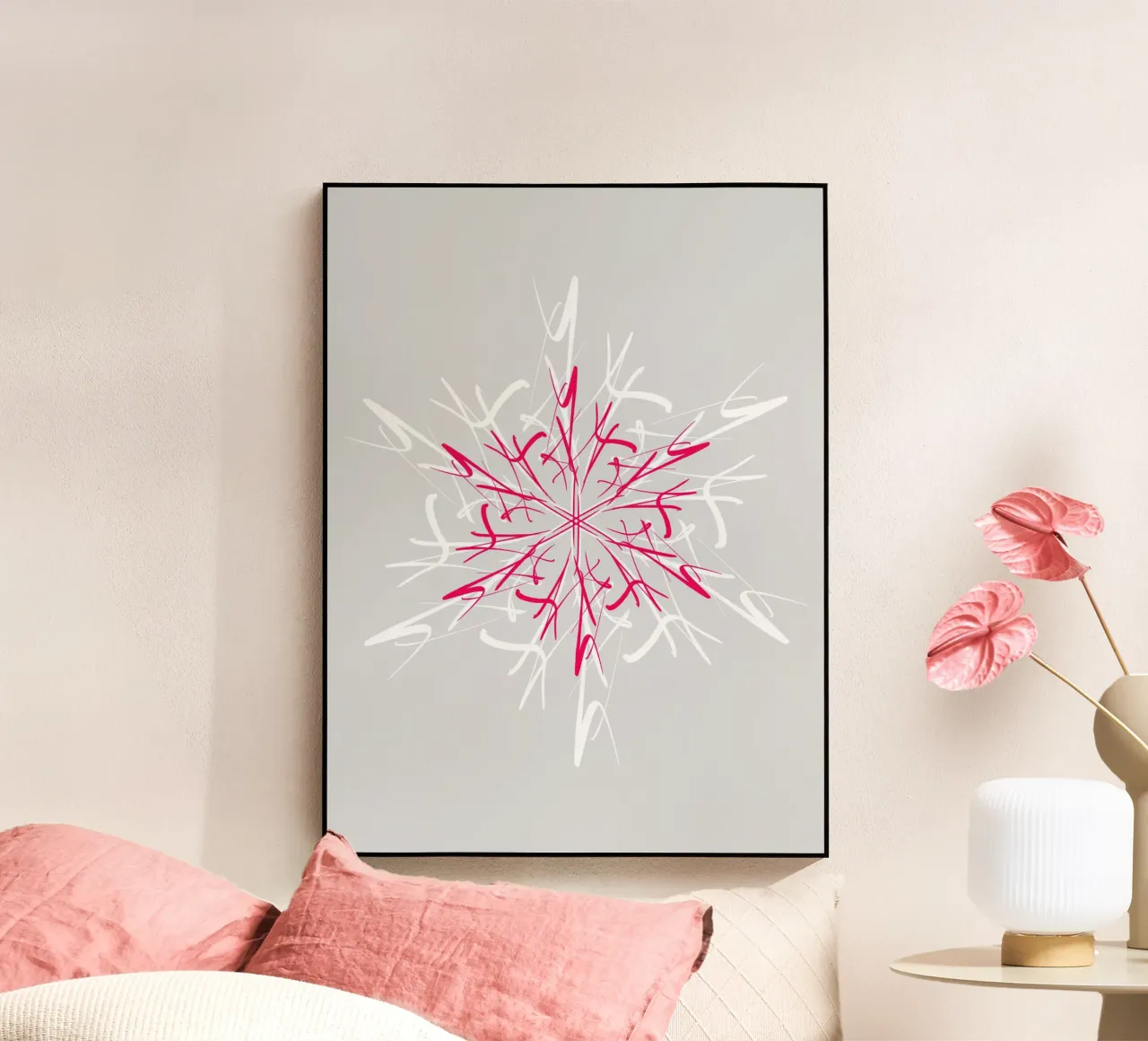 Stella di Natale | Magenta e Grigio Argento plexiglass da sabidussi