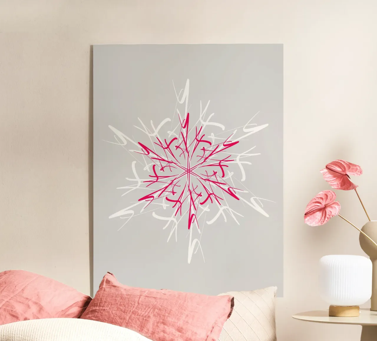 Stella di Natale | Magenta e Grigio Argento plexiglass da sabidussi