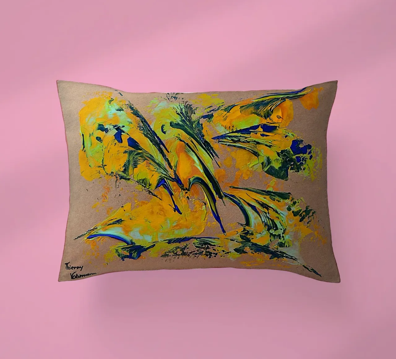 NATURAL STYLE 1 cuscino da Thierry Vobmann Abstract painting